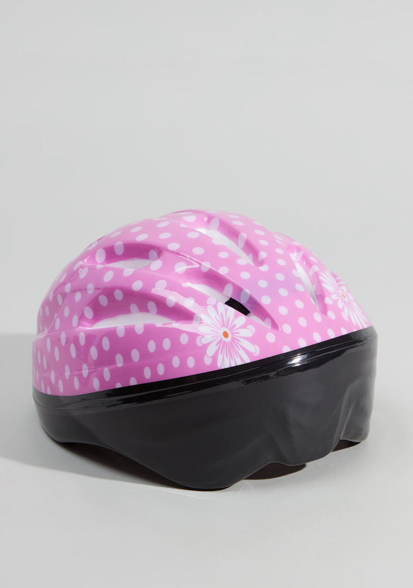 Juniors Printed Helmet with Buckle Closure-Outdoor Activity-image-1