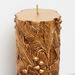 Tropical Foliage Engraved Pillar Candle - 15x7 cms-Candles-thumbnailMobile-2