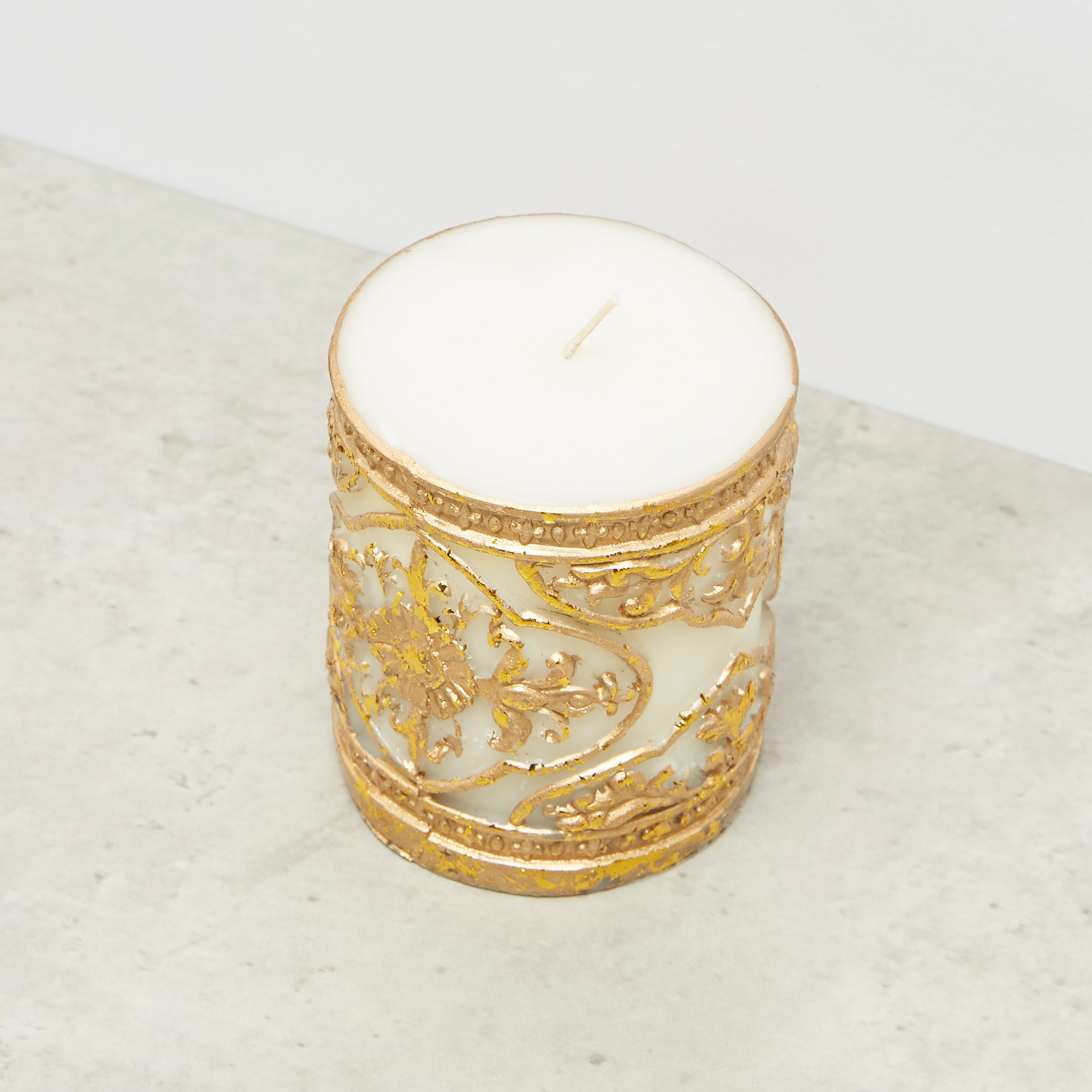 Decorative Pillar Candle - 7.62x7.62 cms-household-homefragrance-candles-image-3