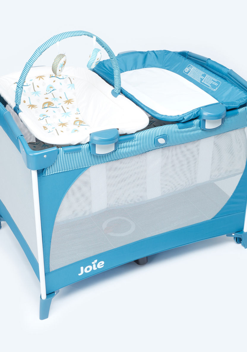 Joie Playard Blue Commuter Change Travel Cot with Removable Bassinet (0+ months)-Travel Cots-image-1