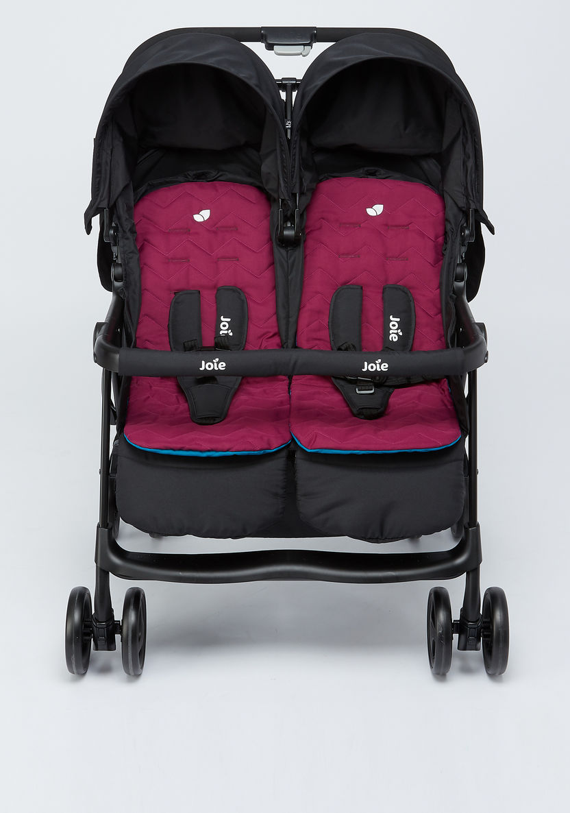 Joie Aire Black Twin Baby Stroller with 3 Reclining Positions (Upto 3 years)-Strollers-image-1