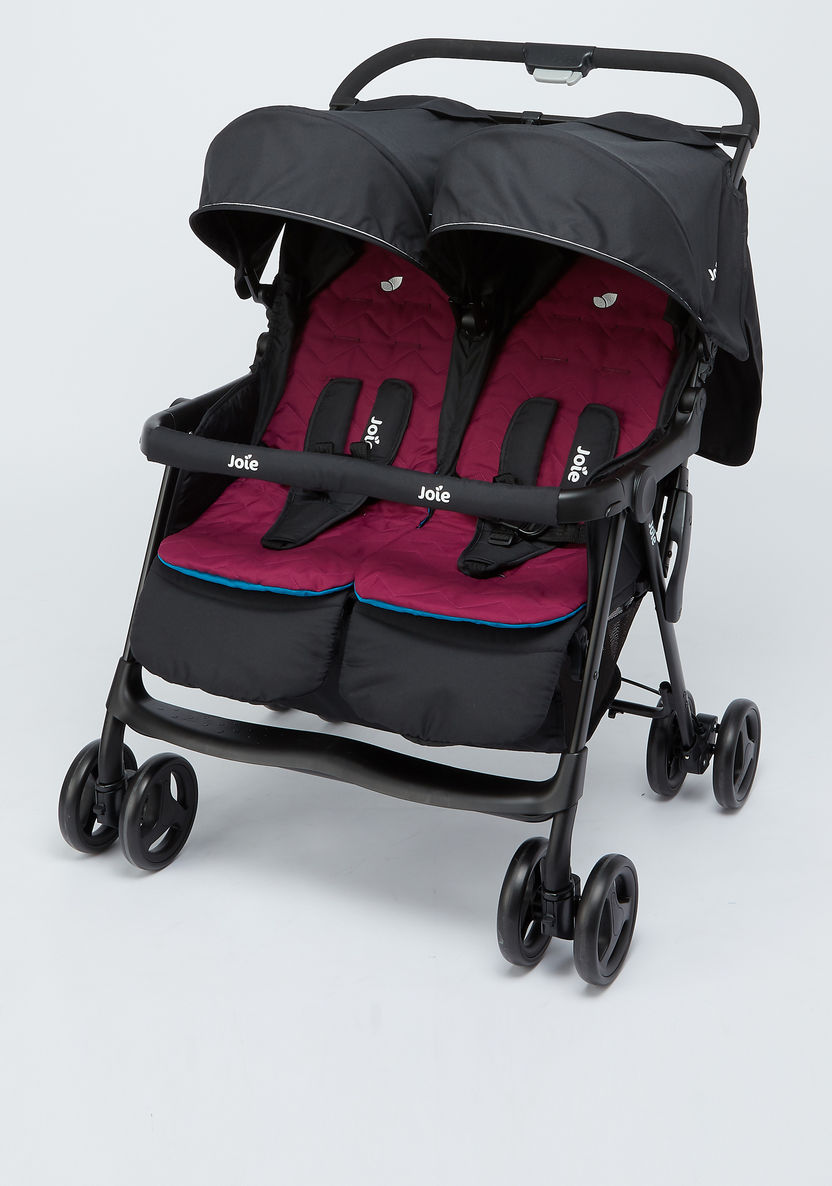 Joie Aire Black Twin Baby Stroller with 3 Reclining Positions (Upto 3 years)-Strollers-image-2
