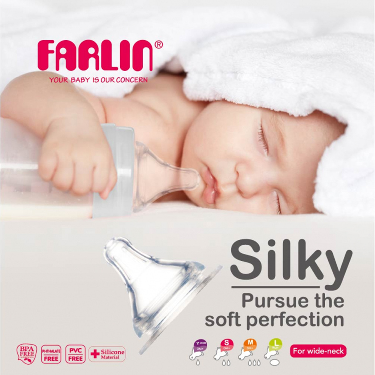 Farlin 2-Piece Teats Set - Small-baby-feeding-feedingbottles-bottlesandteats-image-2