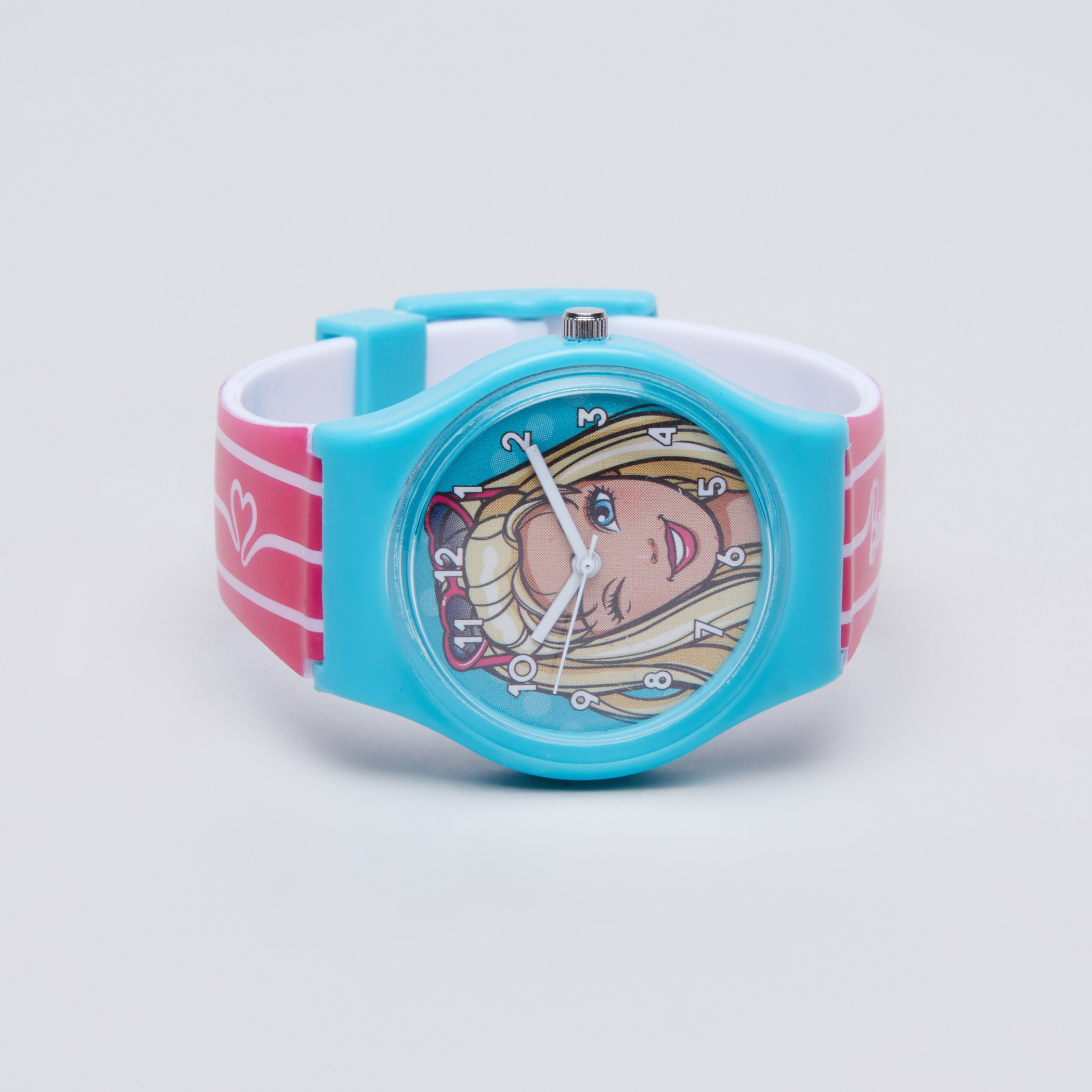 ساعة يد انالوج بطبعات من باربي.-girls-accessories-watches-image-3