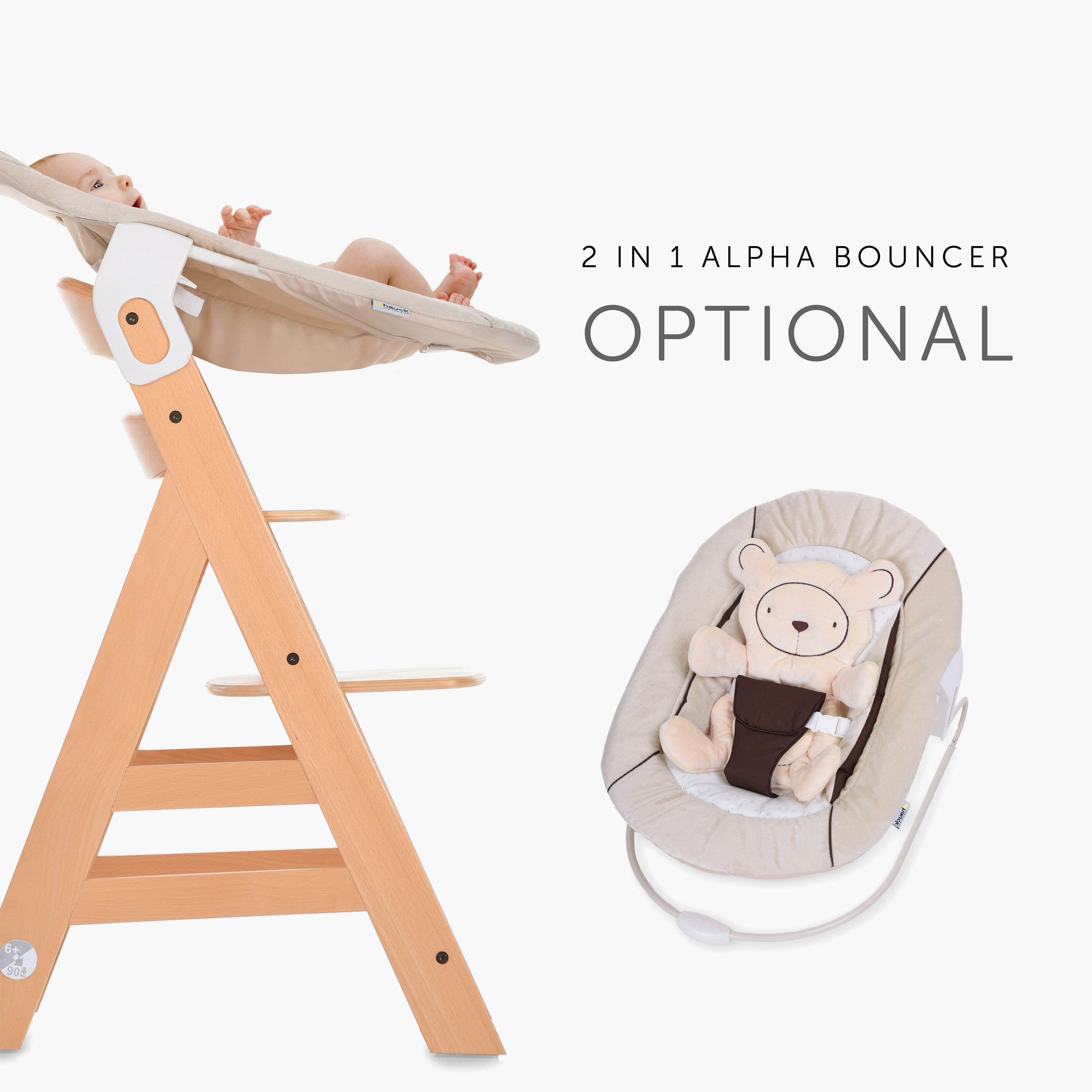 hauck Alpha+ B Wooden Highchair-baby-feeding-highchairsandboosters-image-9