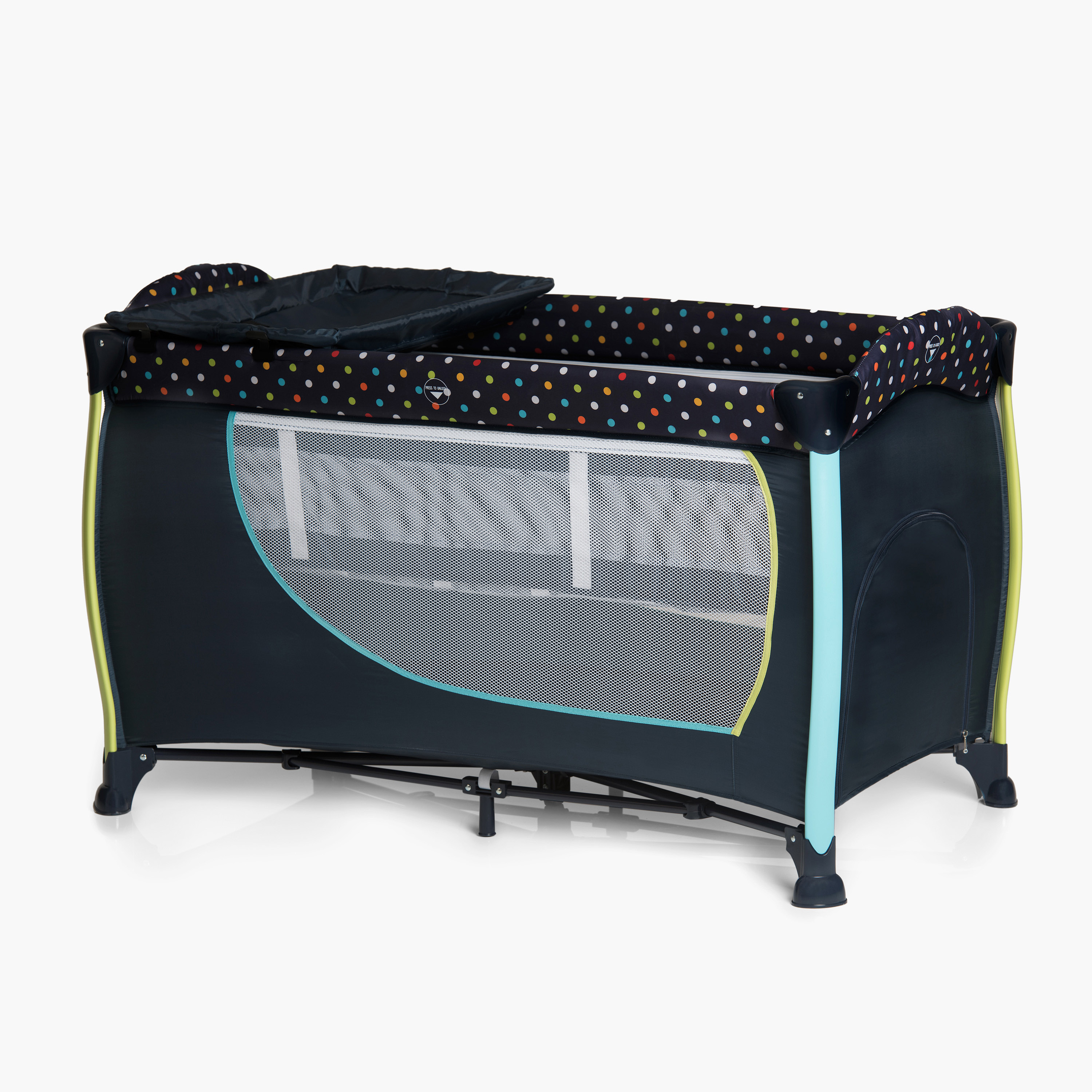 سرير تنقل من سليب أن بلاي سنتر 2 من هوك.-baby-nursery-furniture-cribsandbeds-travelcots-image-1