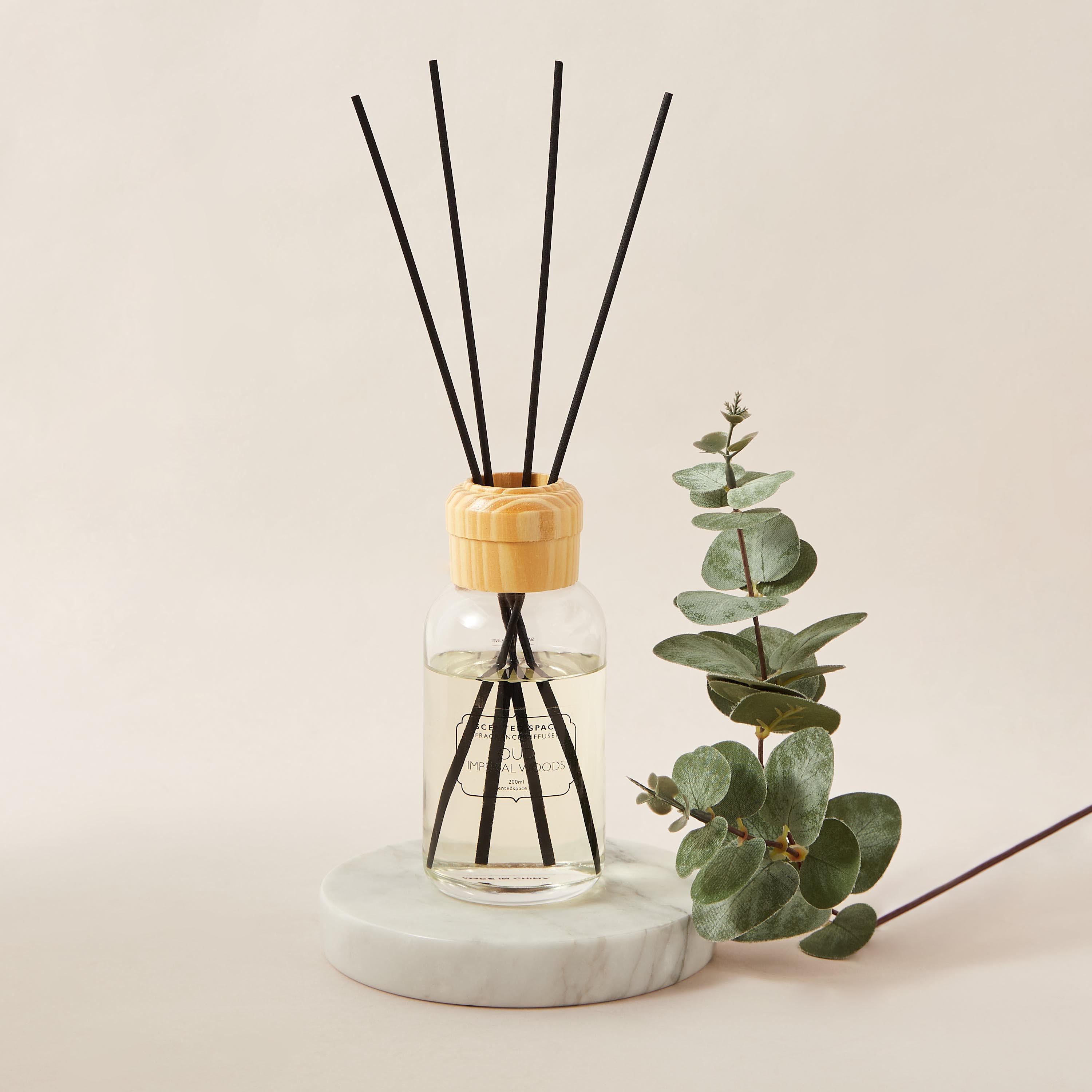 Scented Space Lavender Woods Fragrance Reed Diffuser - 200 ml-household-homefragrance-reeddiffusers-image-1