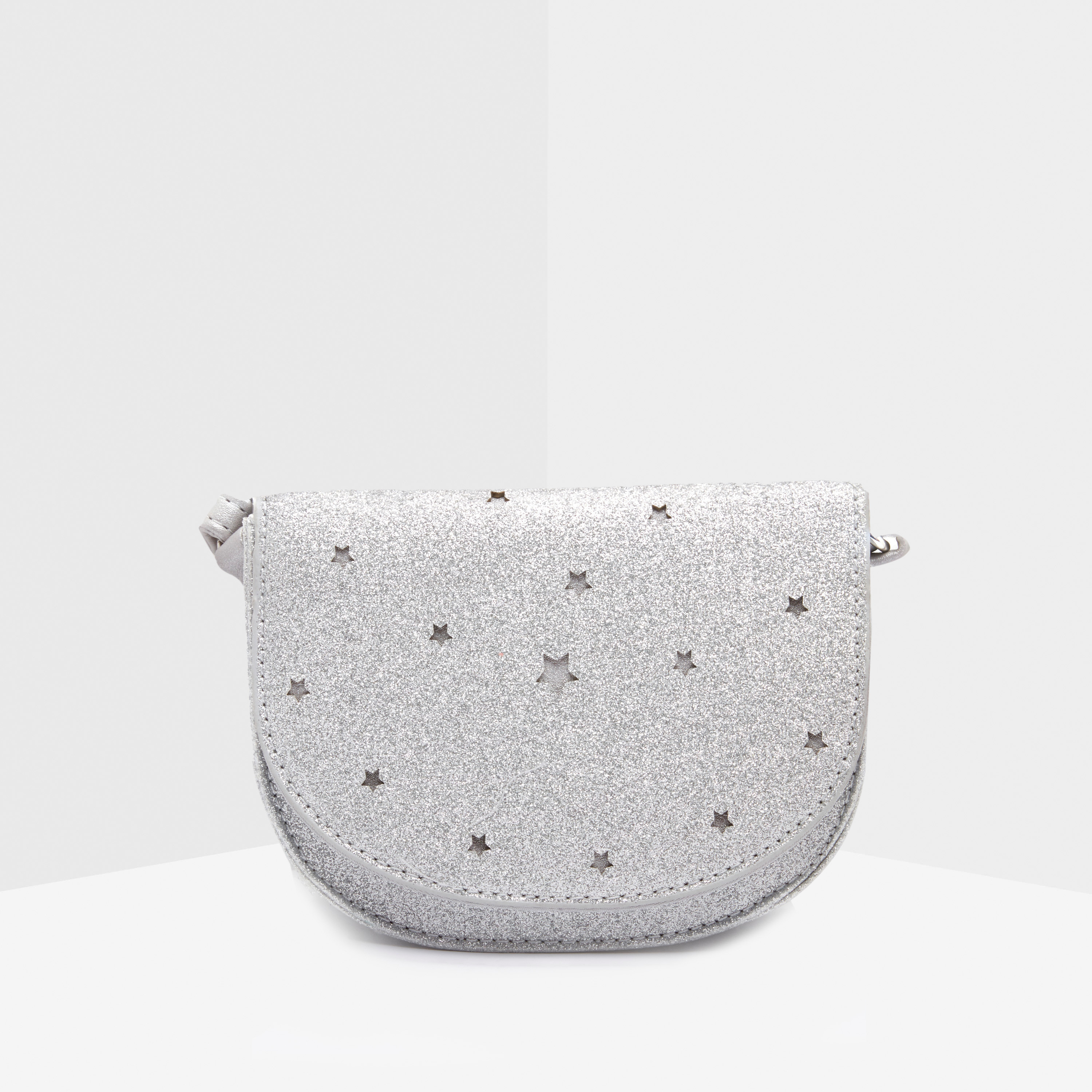 Textured Satchel Bag with Star Cutwork Detail-girls-accessories-bags-image-1
