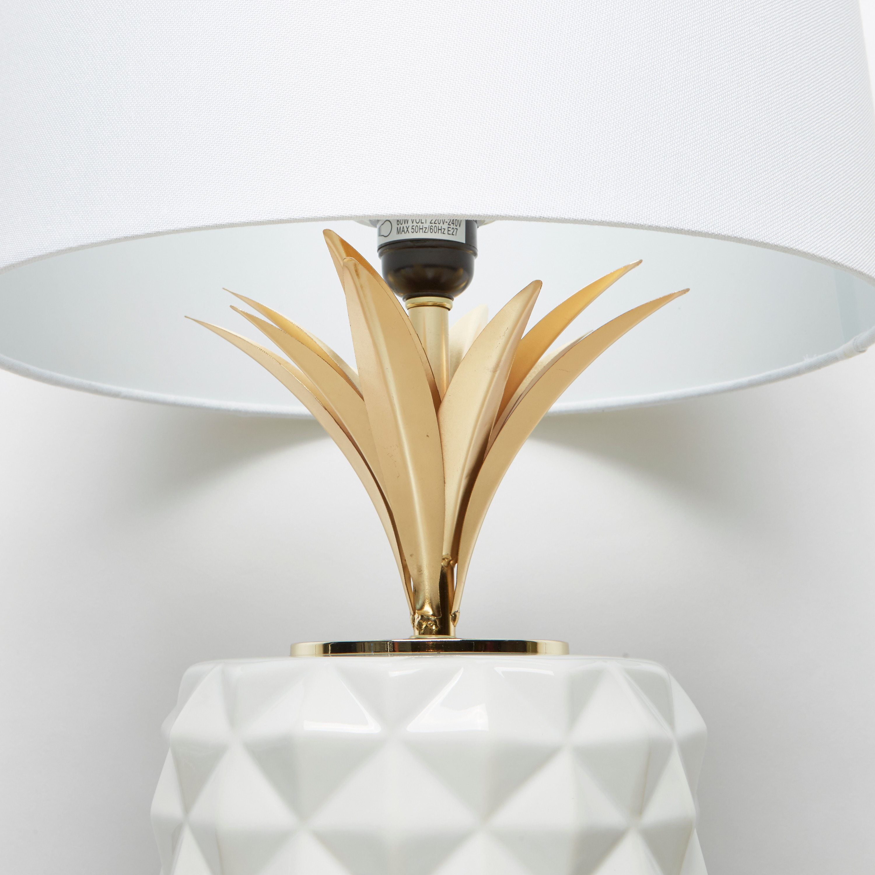 Metallic Glazed Table Lamp - 40x50x50.8 cms-household-lighting-tableanddesklamps-image-2
