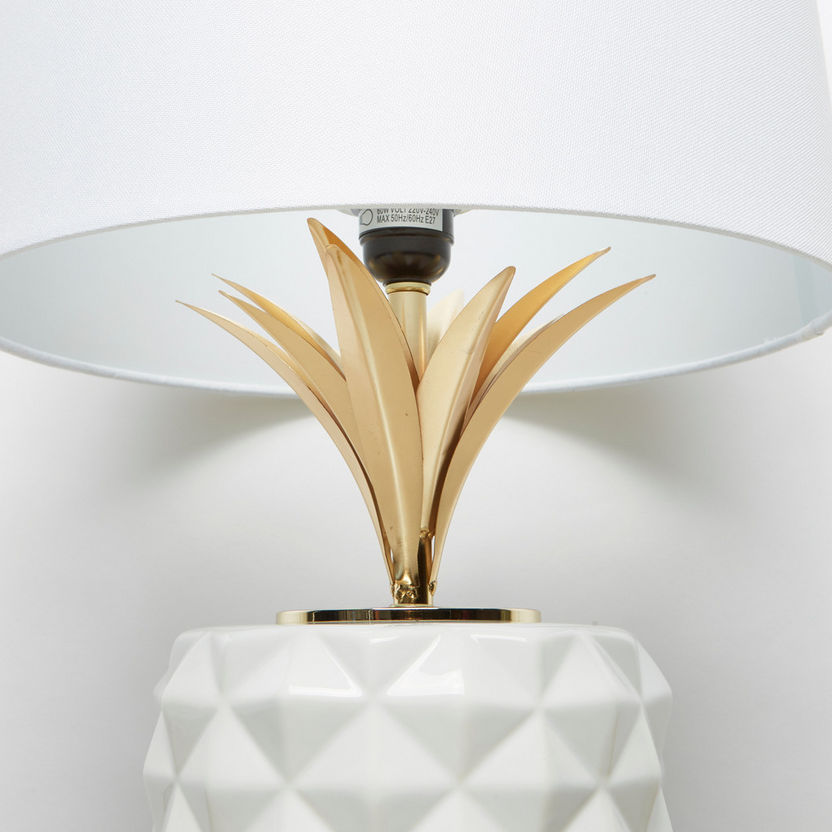 Metallic Glazed Table Lamp - 40x50x50.8 cms-Table Lamps-image-1