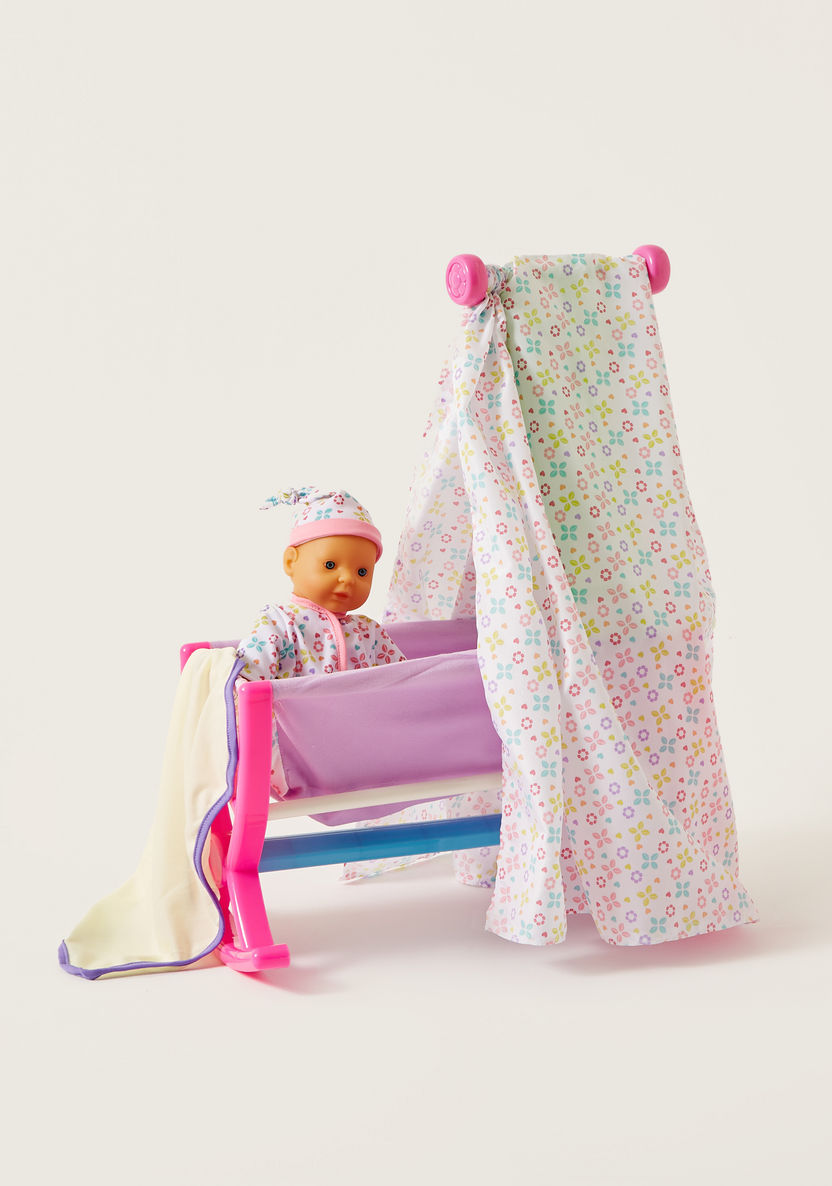 Juniors Lil Cuddles Baby Cosy Rocking Crib-Gifts-image-0
