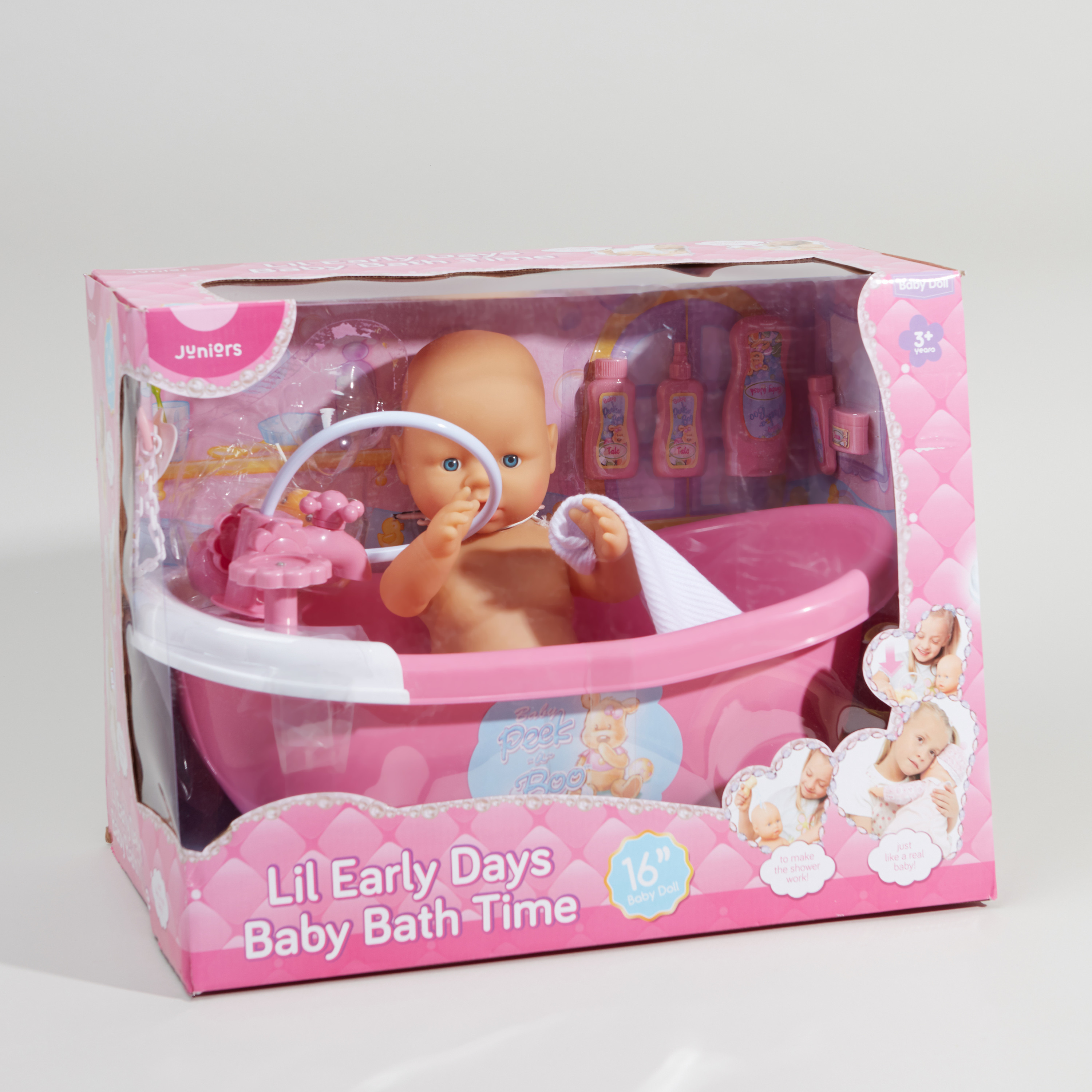 Juniors Lil Cuddles Baby Bath Set-toys-dollsandplaysets-dollplaysets-image-1