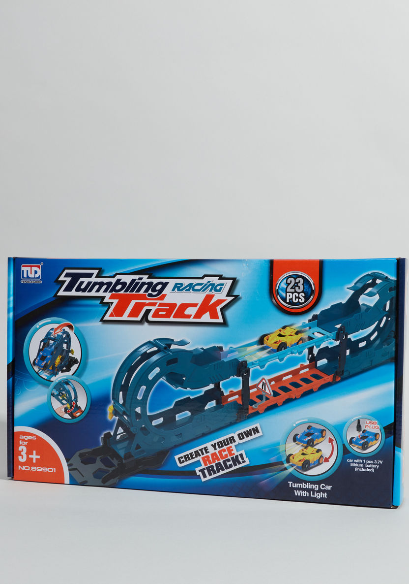 Super Racer 23-Piece Track with Tumbling Car-Scooters and Vehicles-image-0