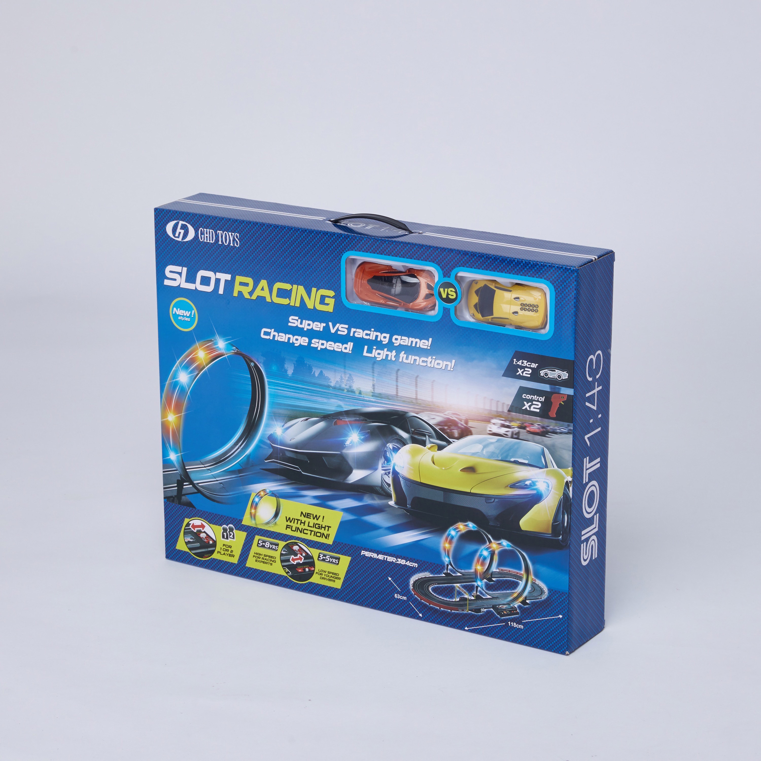 Slot Racing Track Playset with Lamborghini Toy Cars-toys-playvehicles-vehicleplaysets-image-4