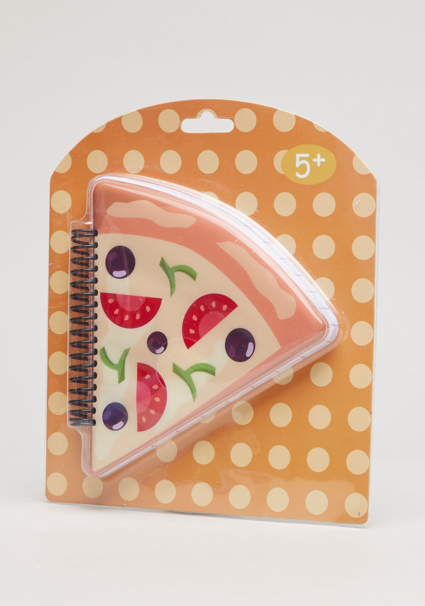 Juniors Pizza Shaped Spiral Bound Notebook-Notebooks-image-0