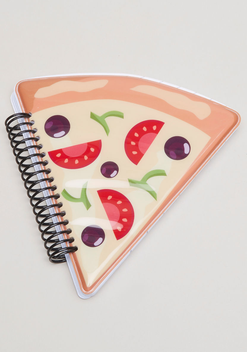 Juniors Pizza Shaped Spiral Bound Notebook-Notebooks-image-1