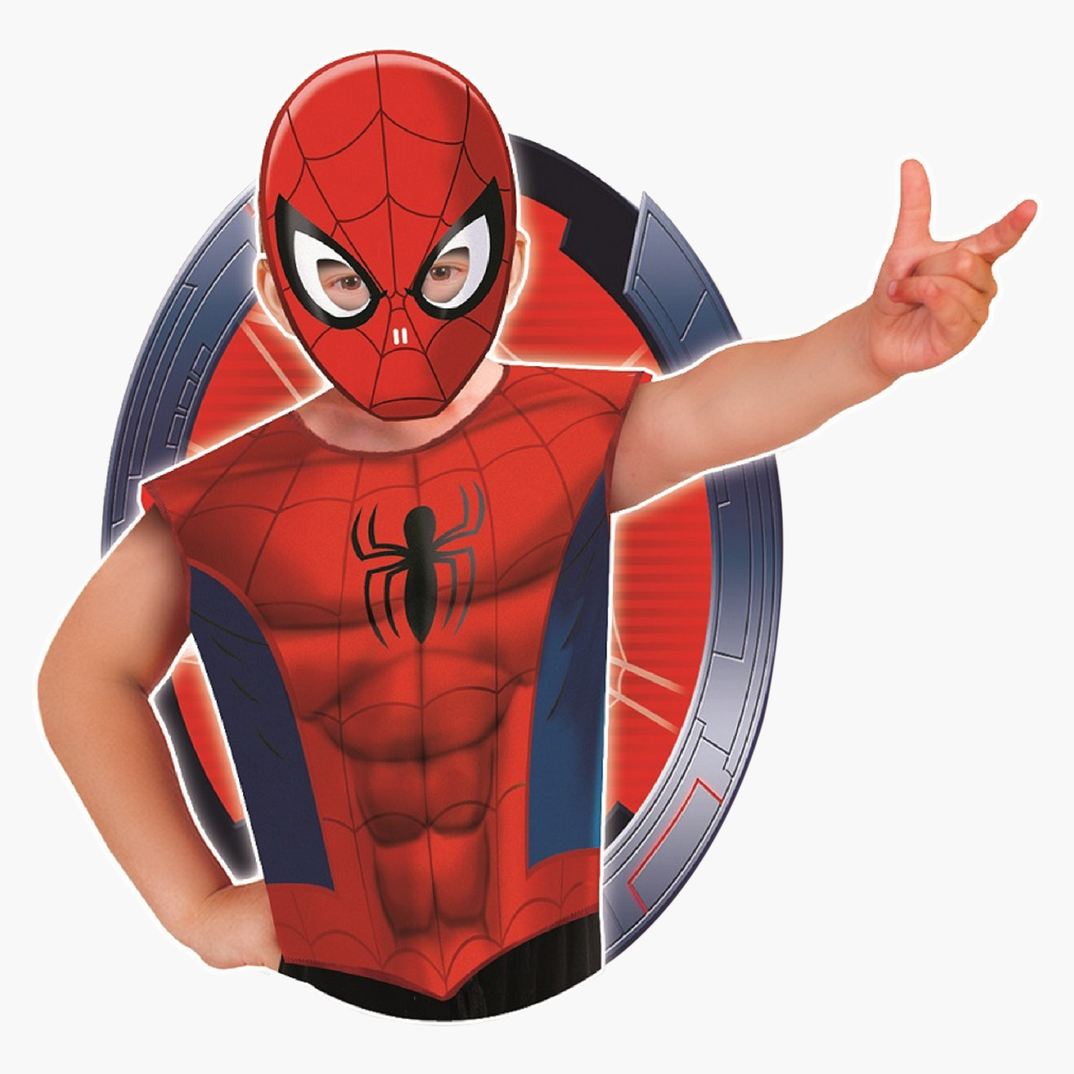 Rubies Spider-Man Mask and Vest Costume Set-boys-clothing-costumes-image-2