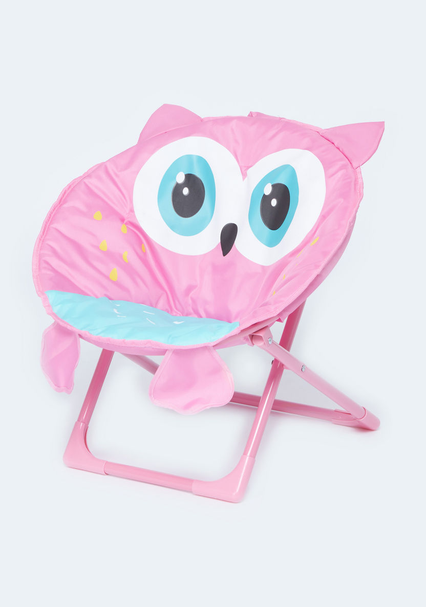Juniors Owl Printed Moon Chair-Chairs and Tables-image-0