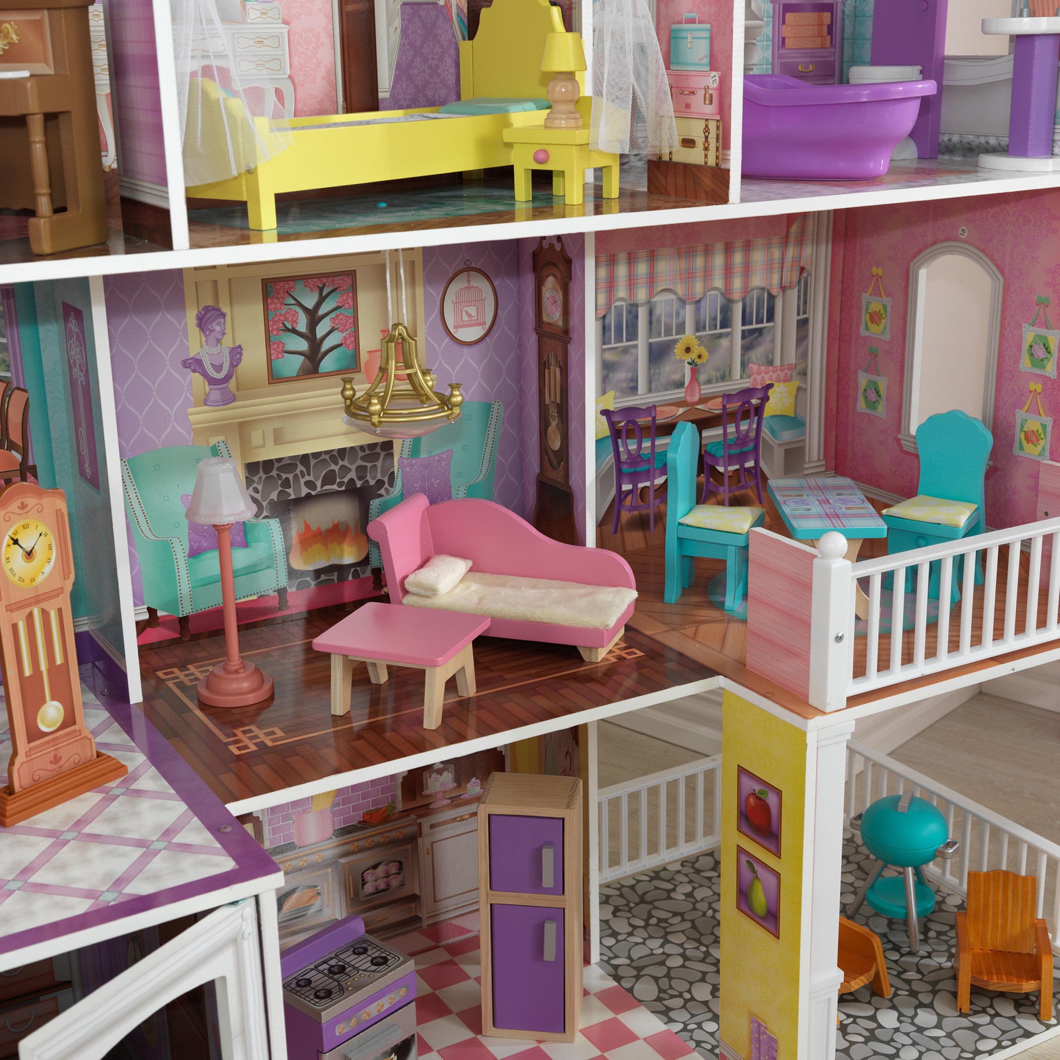 Country estate dollhouse on sale