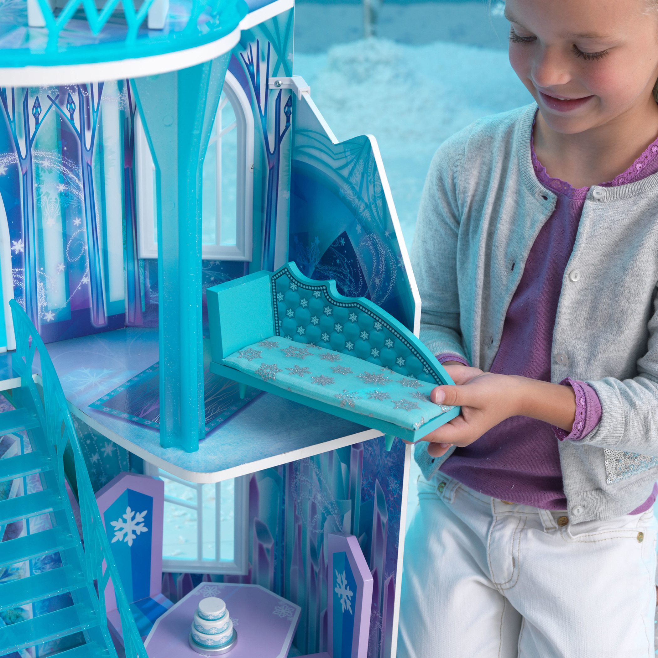 Kidkraft disney frozen ice castle clearance dollhouse