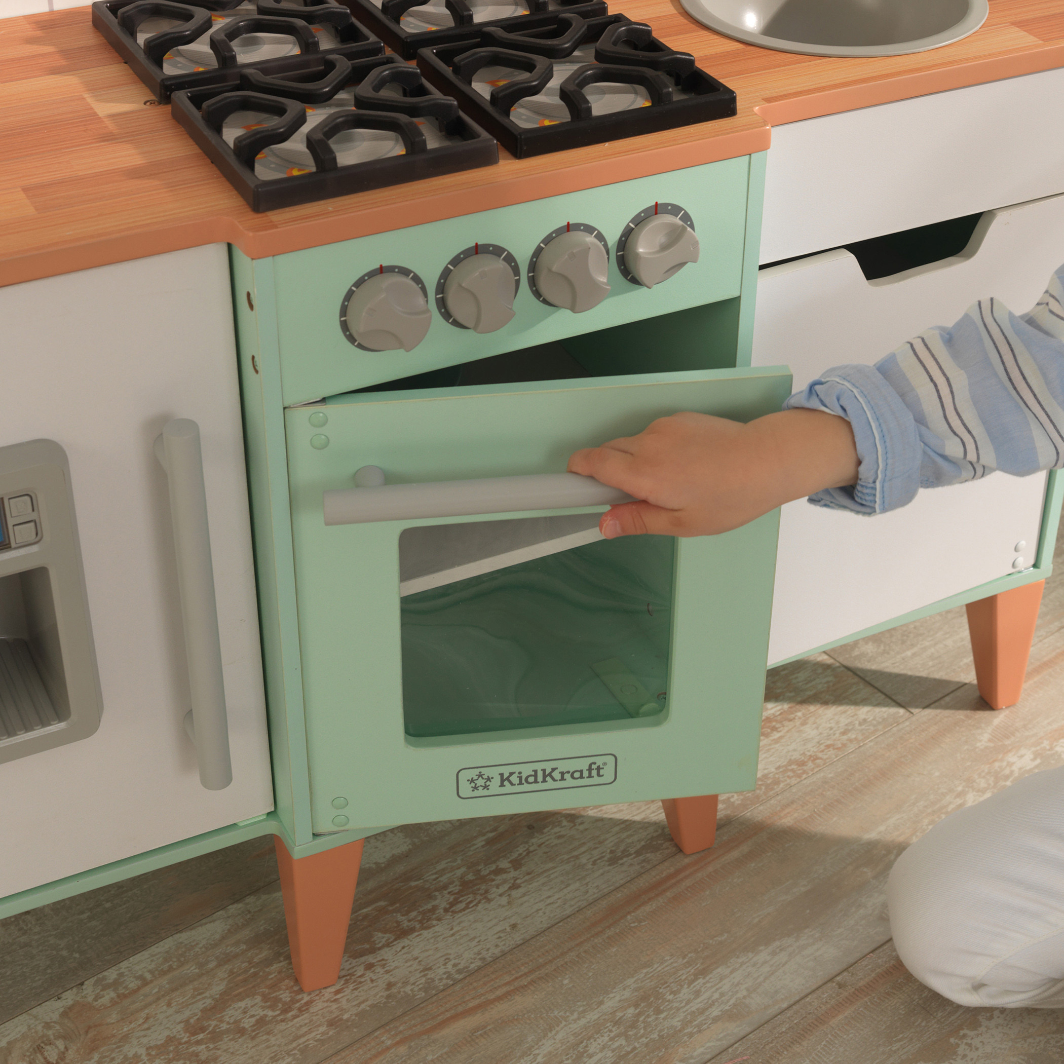 Mid century play kitchen online