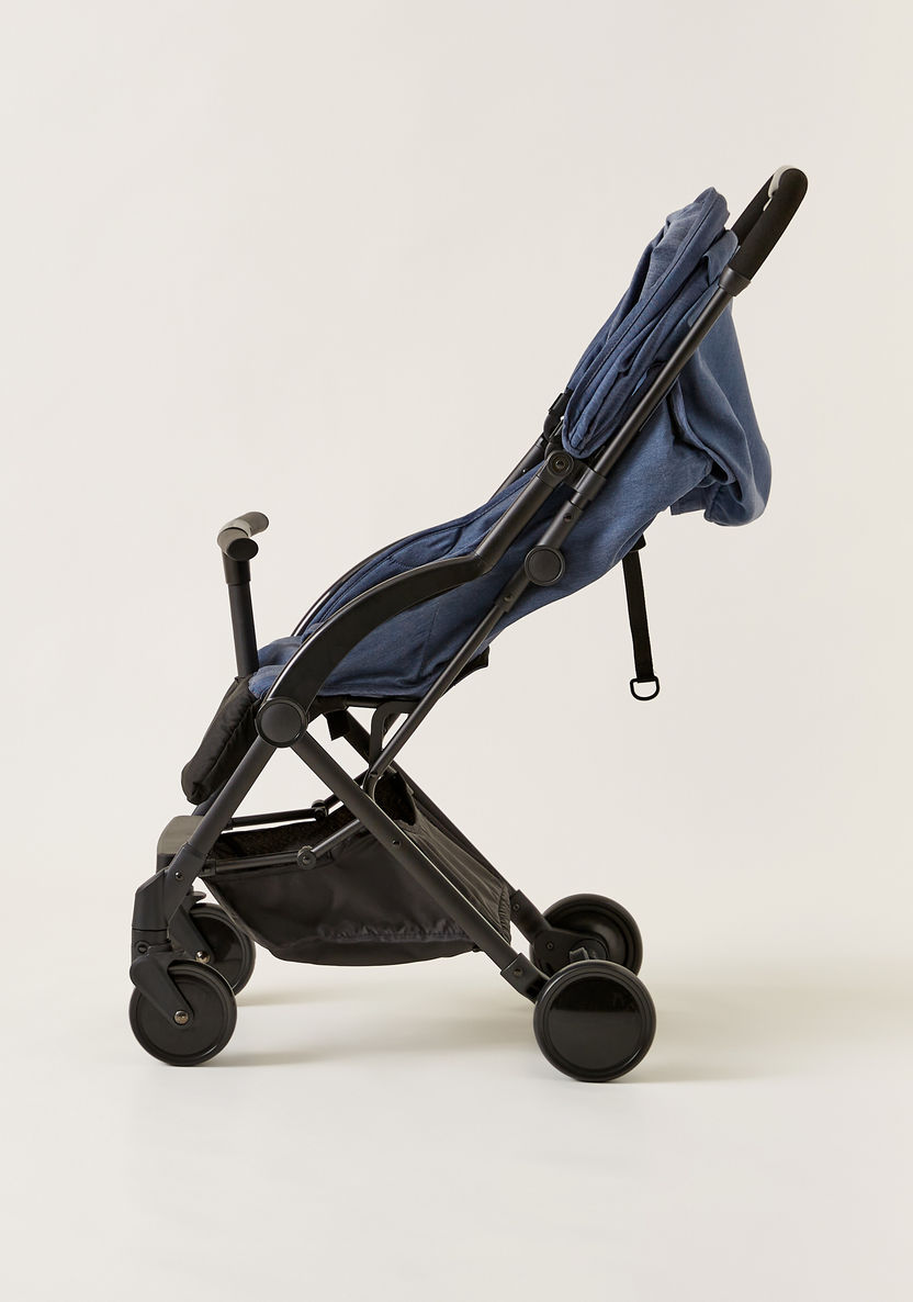 Giggles Porter Blue Denim Baby Stroller with 3 Reclining Positions (Upto 3 years)-Strollers-image-3
