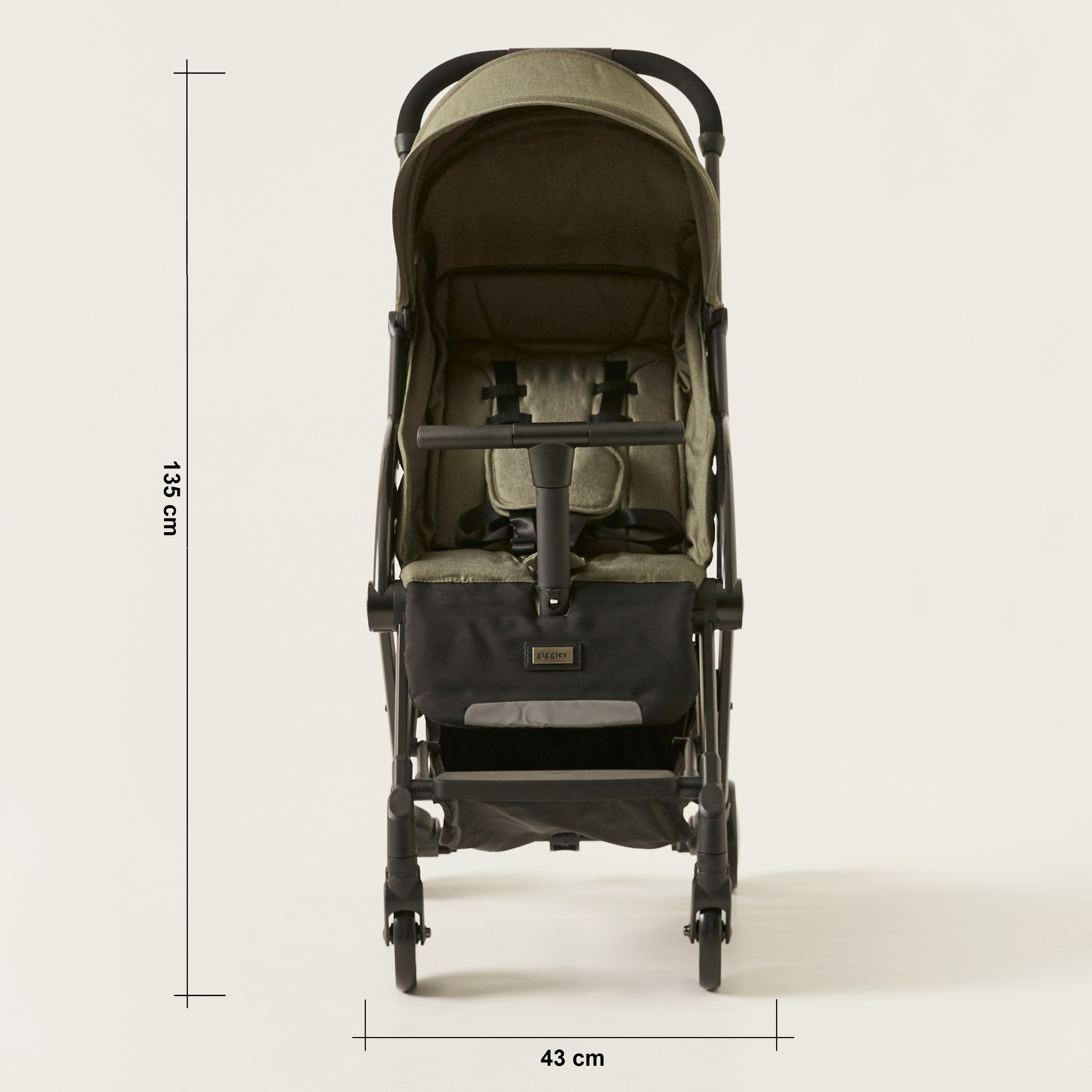 Giggles Porter Green 3-Fold Baby Stroller with 3 Reclining Positions(Upto 3 years)-baby-gear-strollersandprams-strollers-image-11
