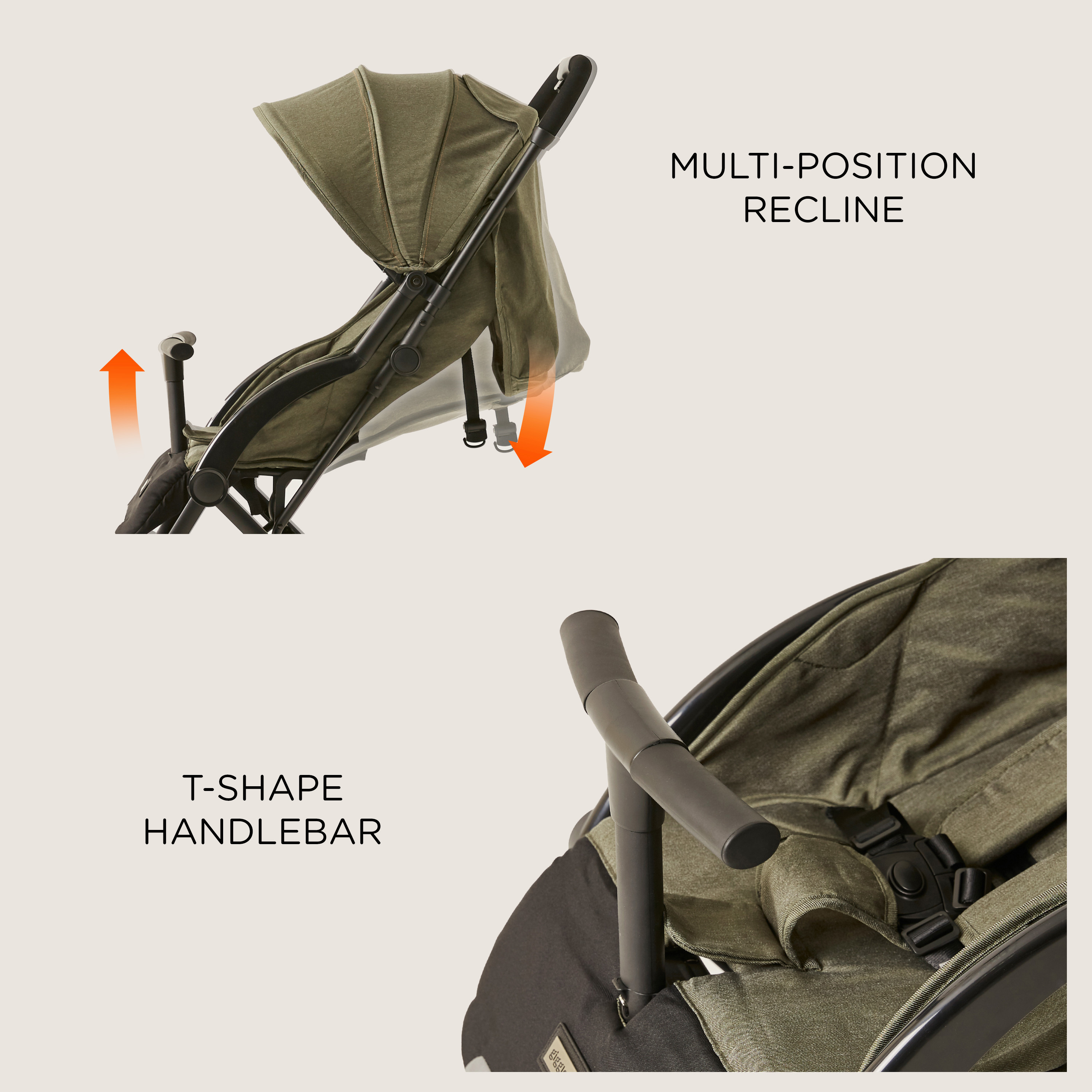 Giggles Porter Green 3-Fold Baby Stroller with 3 Reclining Positions(Upto 3 years)-baby-gear-strollersandprams-strollers-image-9