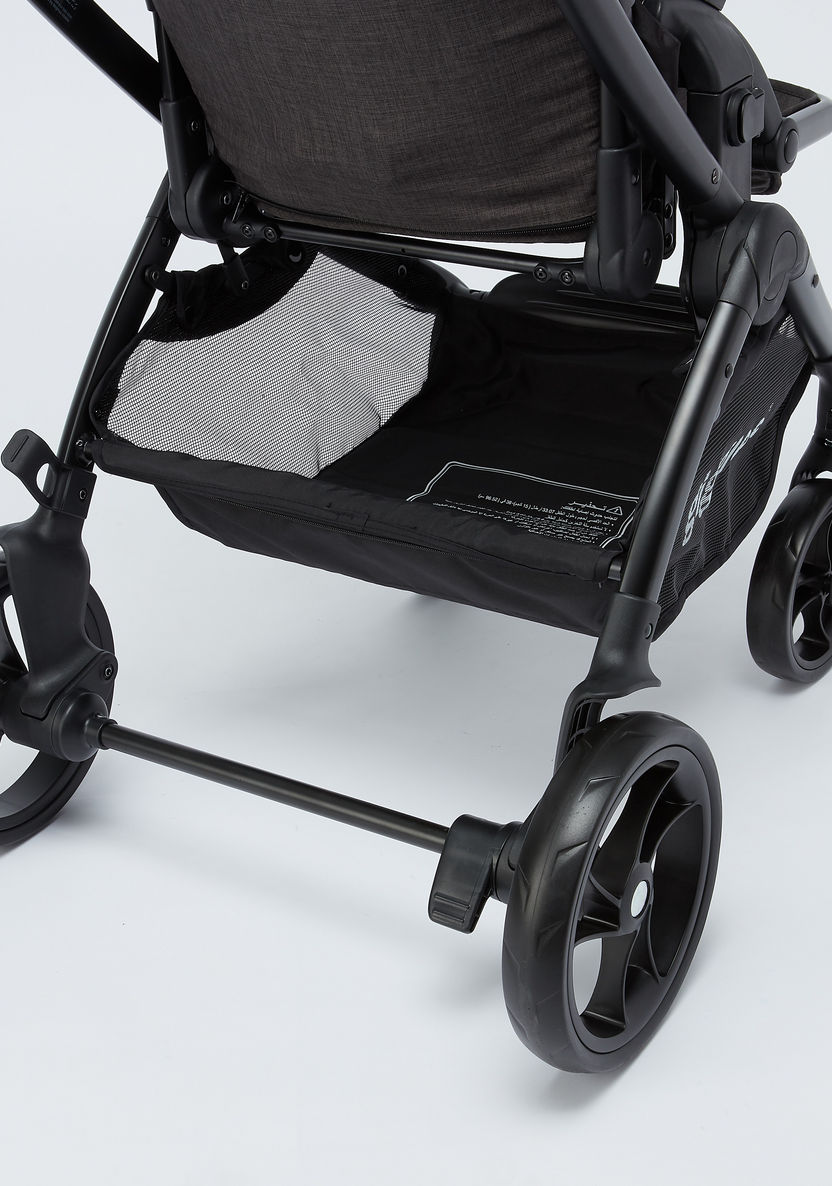Giggles Casual Black Baby Stroller with 3 Reclining Positions (Upto 3 years) -Strollers-image-7