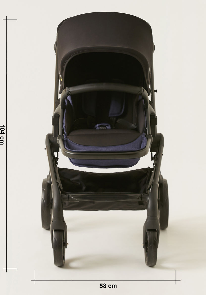 Giggles Casual Black Baby Stroller with 3 Reclining Positions (Upto 3 years) -Strollers-image-10