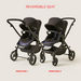 Giggles Casual Black Baby Stroller with 3 Reclining Positions (Upto 3 years) -Strollers-thumbnail-7