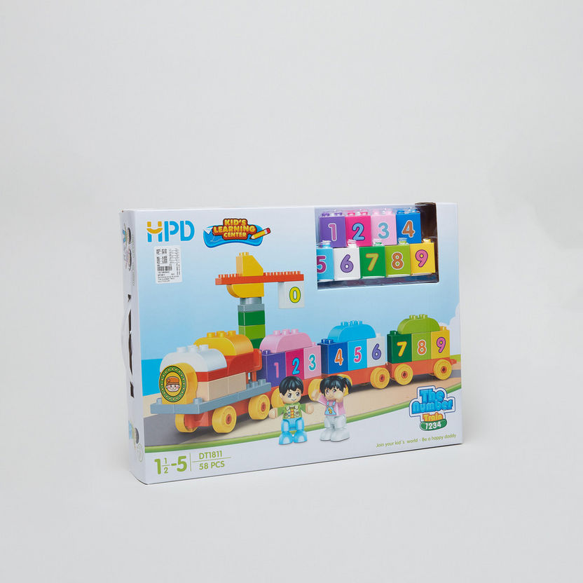 The Number Train Blocks Set - 58 Pieces-Blocks%2C Puzzles and Board Games-image-0