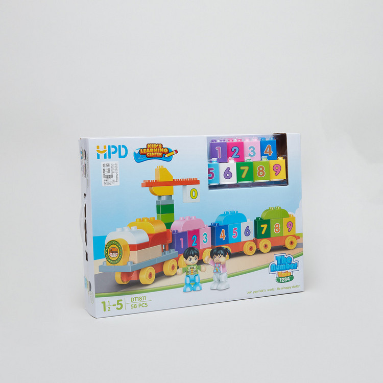 The Number Train Blocks Set - 58 Pieces
