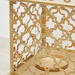 Metallic Candle Holder with Cutwork Detail - 42x23x21 cms-Candle Holders-thumbnail-2