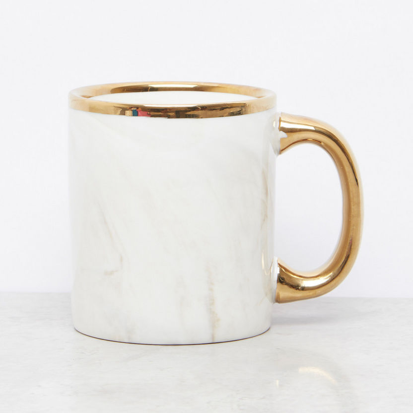 Marble Textured Mug with Contrast Rim-Mugs-image-0