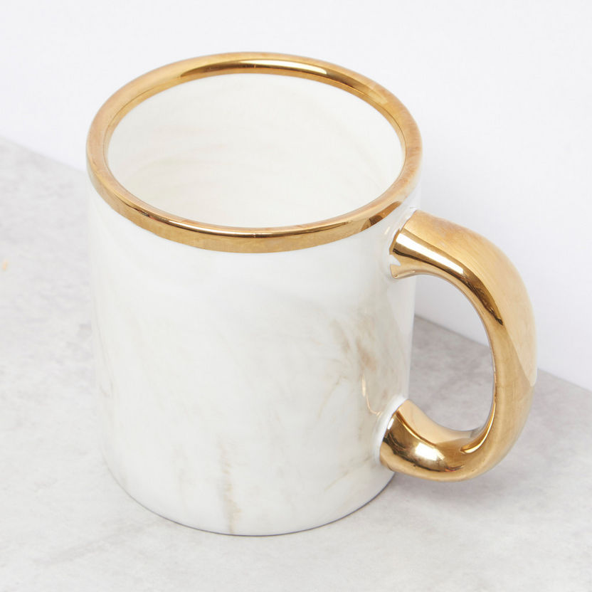 Marble Textured Mug with Contrast Rim-Mugs-image-1