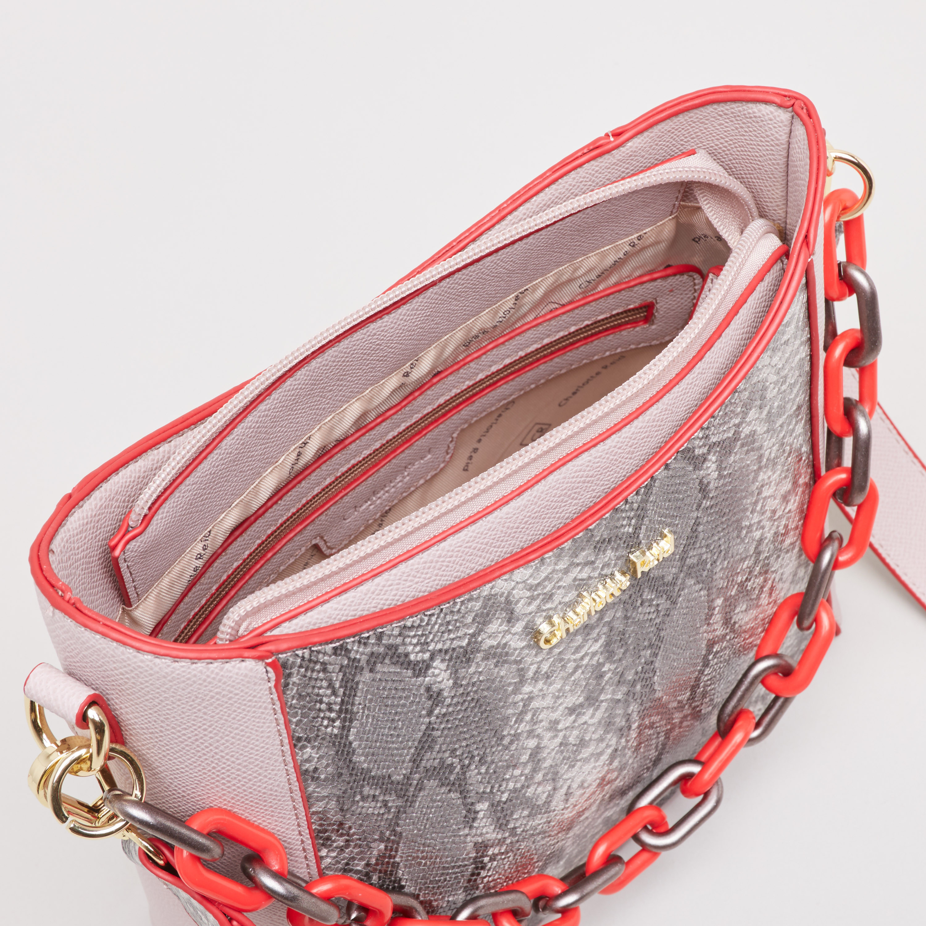 Charlotte Reid Animal Printed Crossbody Bag with Chain Detail-women-bagsandwallets-handbags-image-5