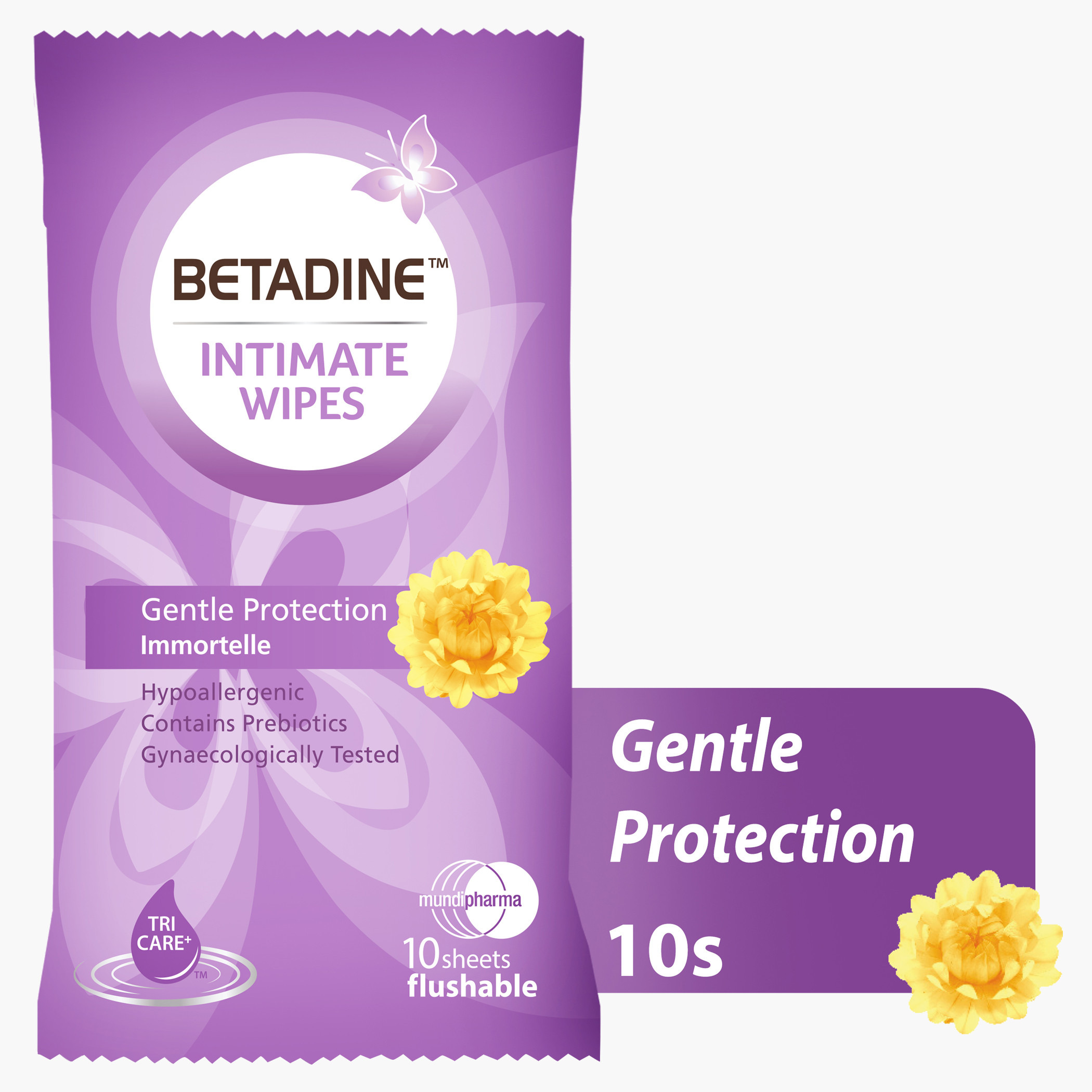 Betadine Gentle Protection Feminine Wipes - 10 Pieces-baby-bathandcare-wipes-image-1