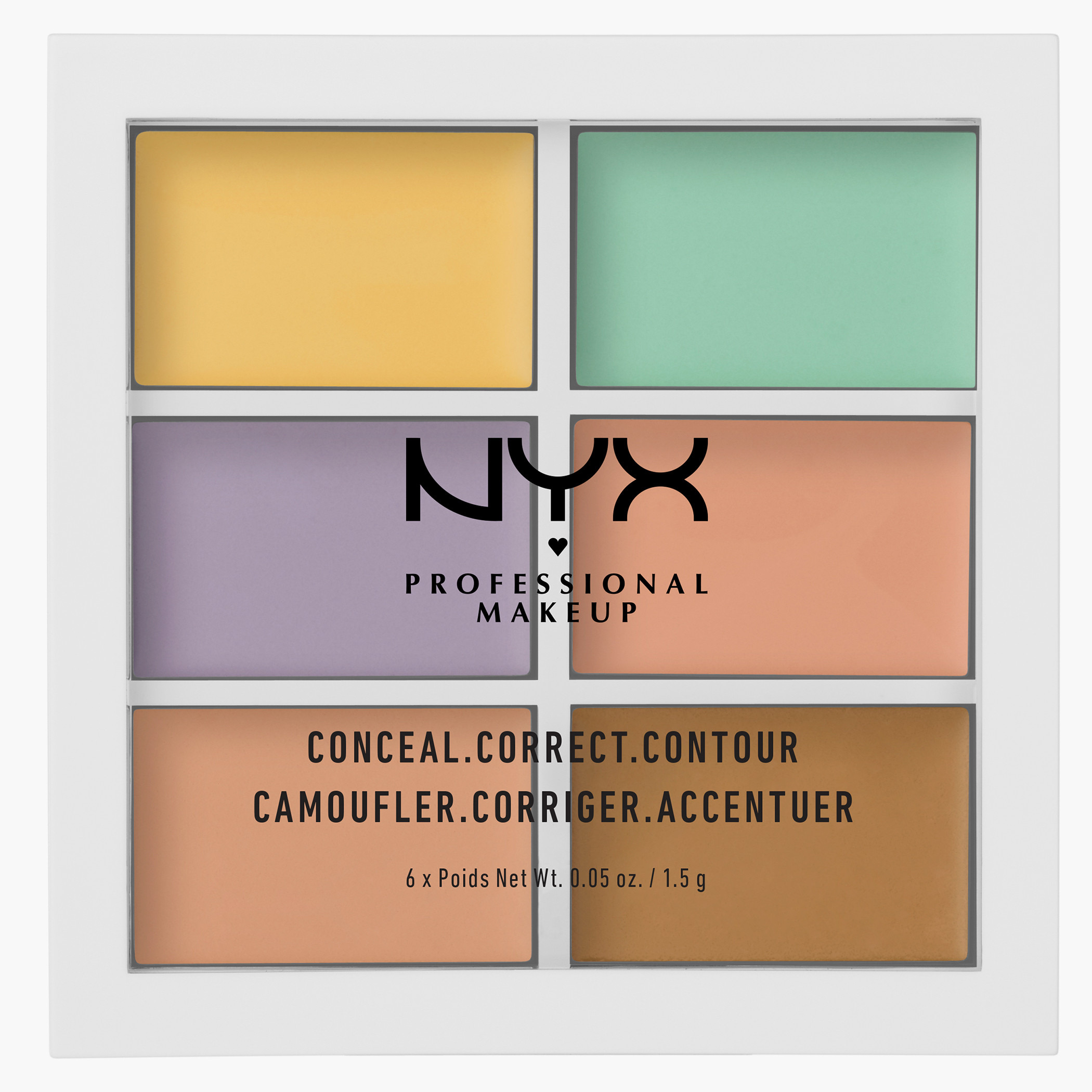 باليت كونتور كونسيل من إن واي إكس بروفيشنال ميك أب-beautyandpersonalcare-makeup-face-concealers-image-1