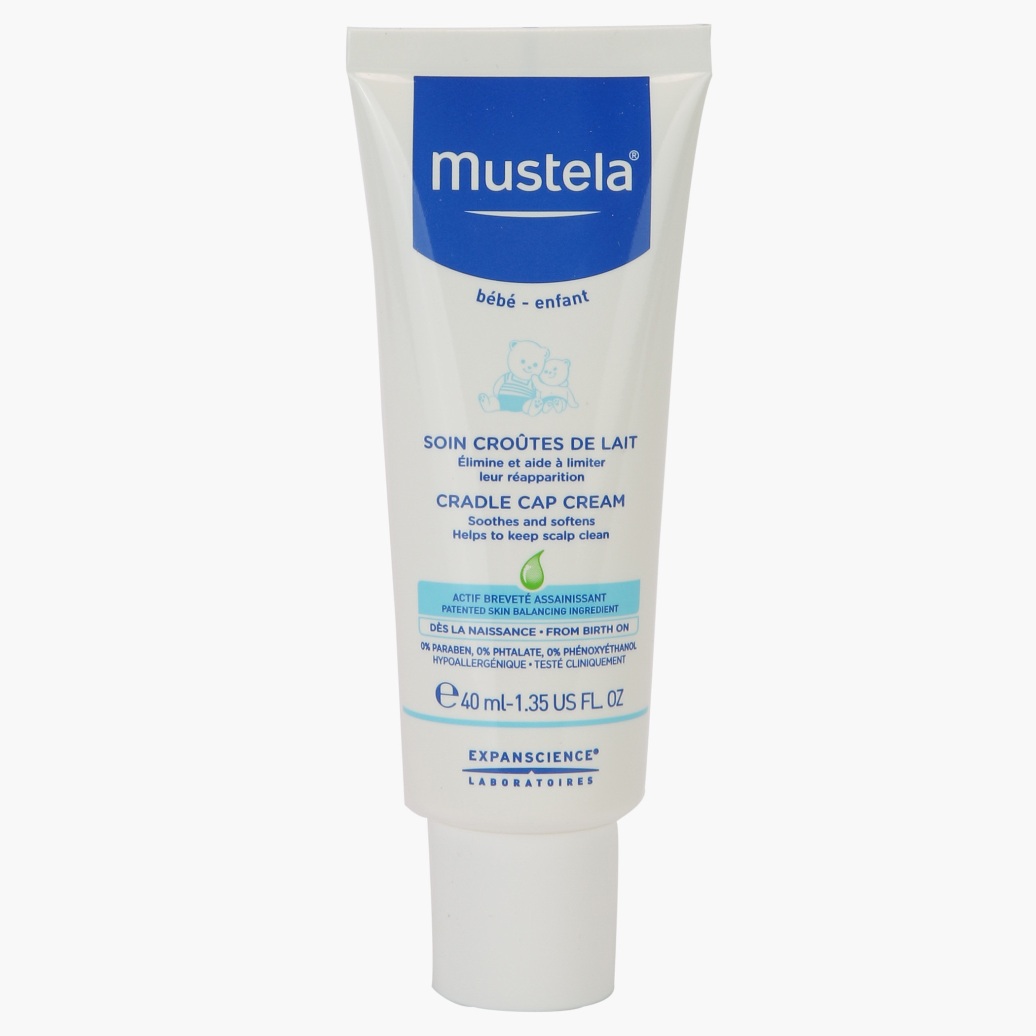 Mustela Cradle Cap Cream - 40 ml-baby-bathandcare-hairbodyskincare-image-1