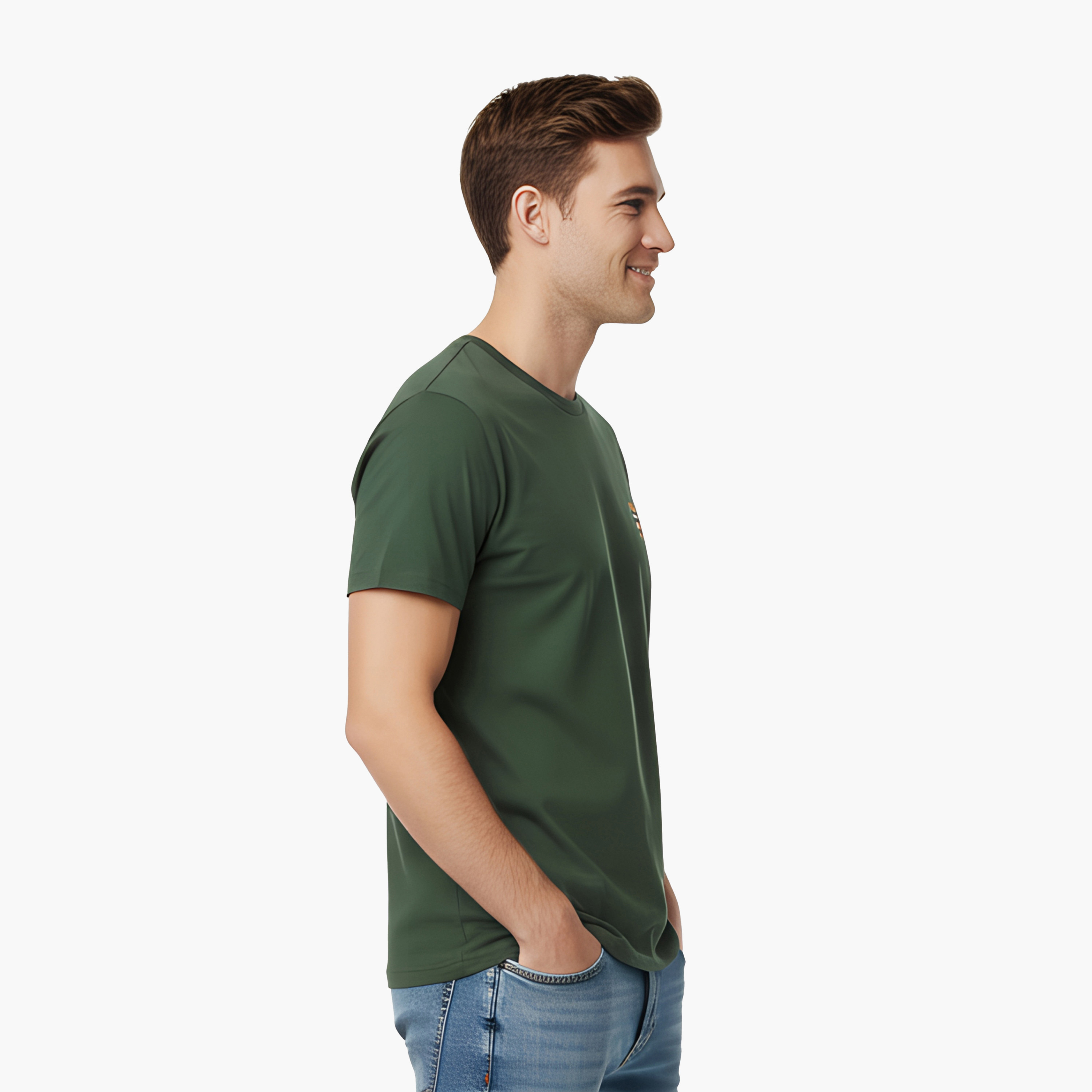 تي شيرت رجالي سادة بياقة دائرية وأكمام قصيرة من ليفايس-men-clothing-tshirtsandpolos-tshirts-image-3