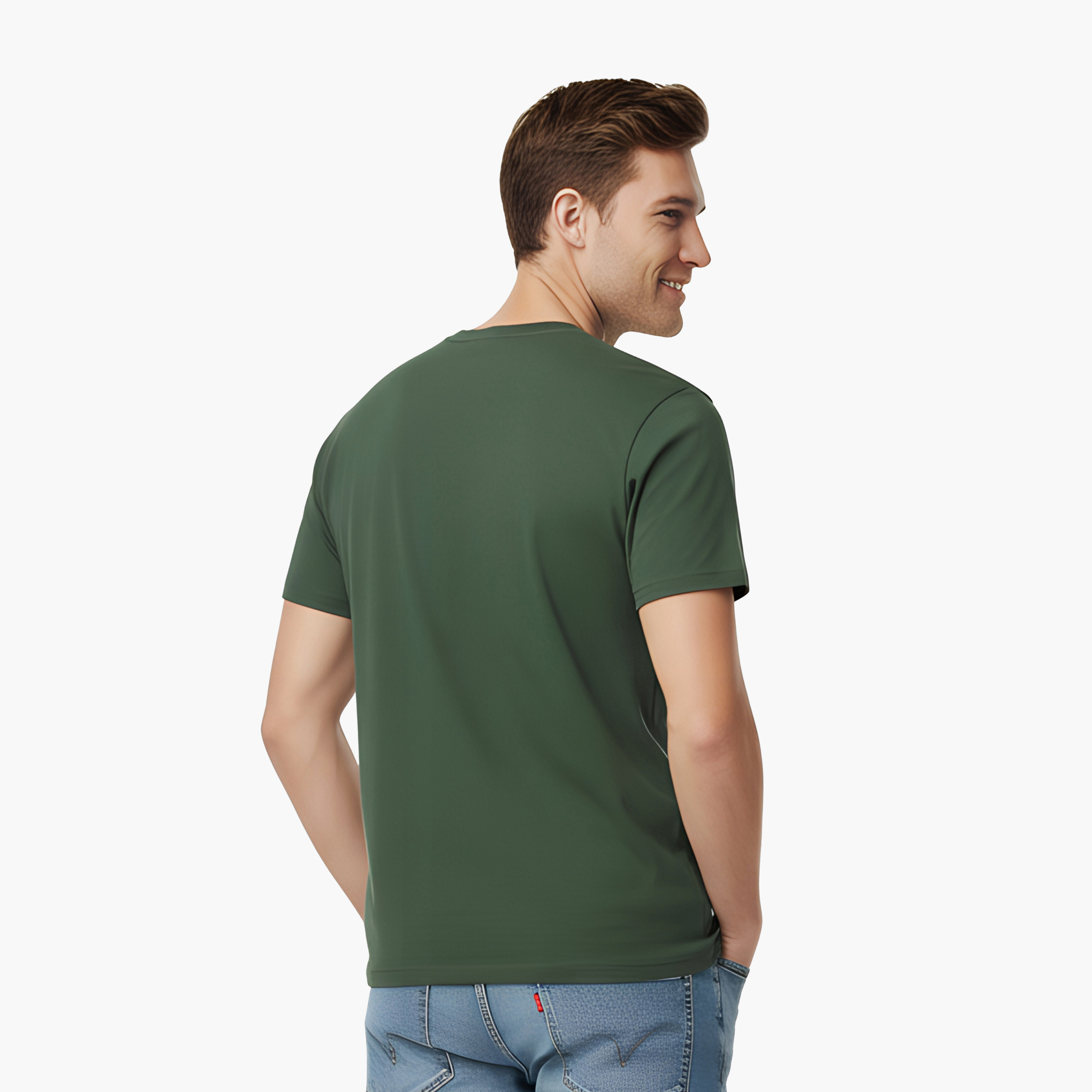 تي شيرت رجالي سادة بياقة دائرية وأكمام قصيرة من ليفايس-men-clothing-tshirtsandpolos-tshirts-image-4