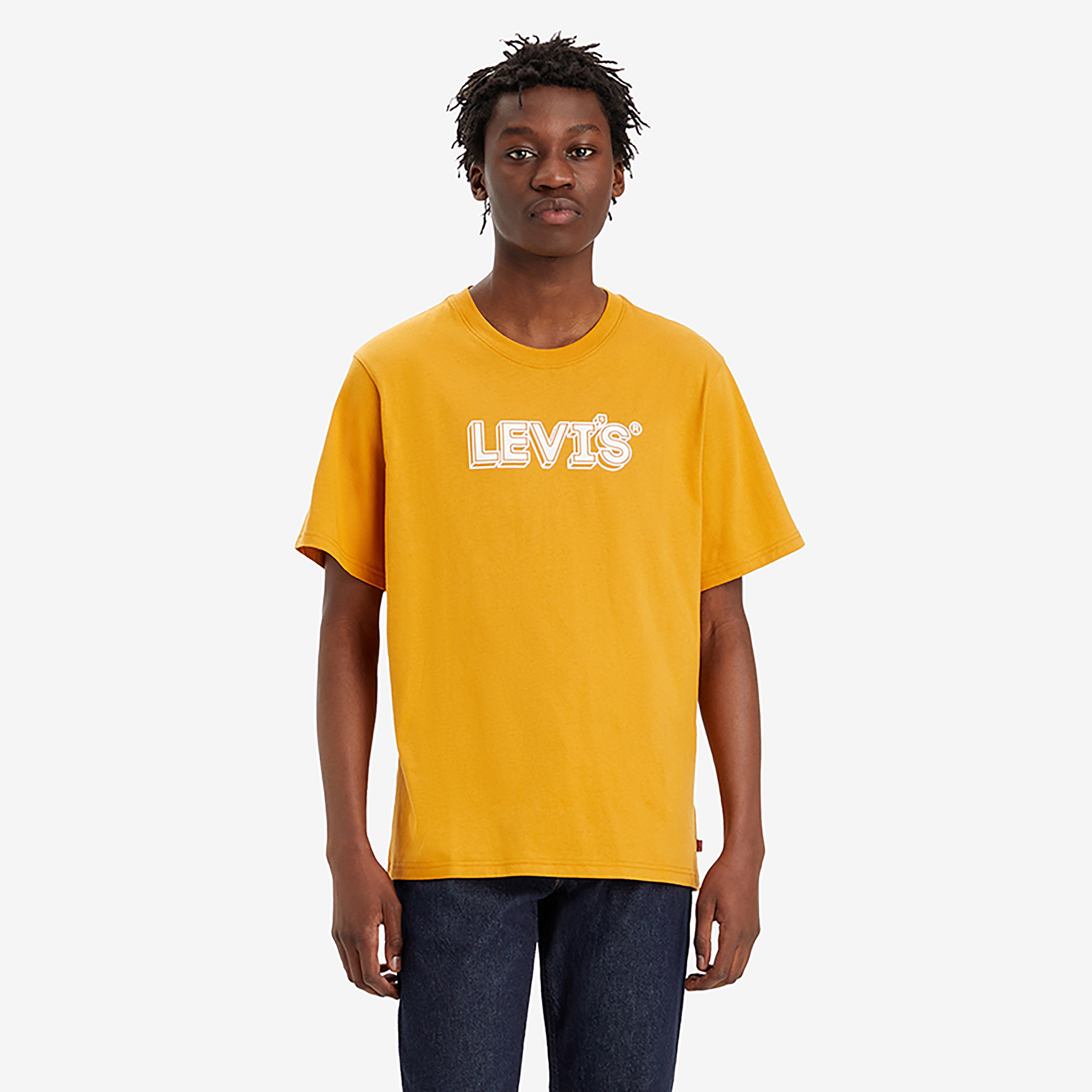 تيشيرت ليفايز بأكمام قصيرة وياقة دائرية مع شعار-men-clothing-tshirtsandpolos-tshirts-image-1