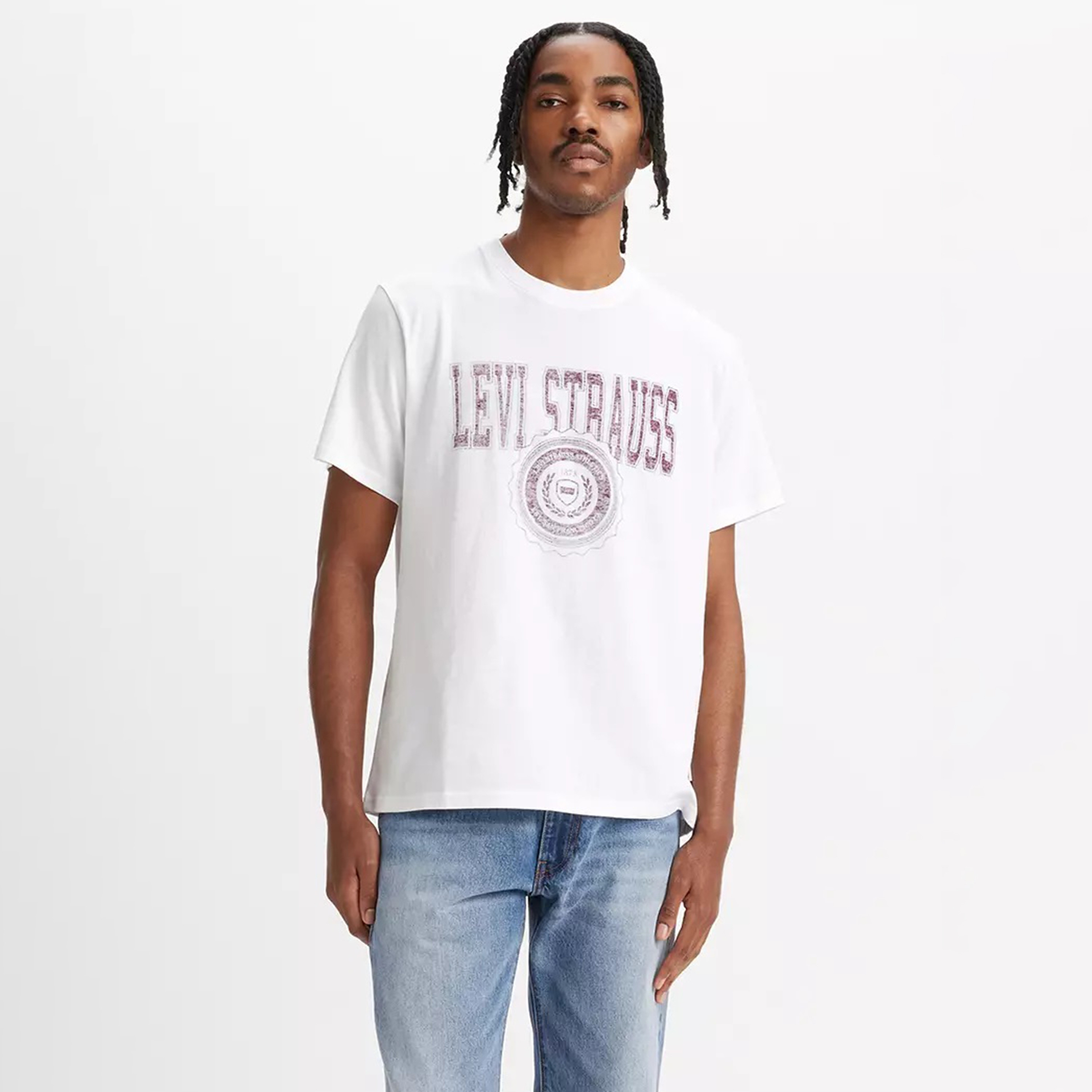 Levi's Text-Print Crew Neck Short Sleeves Men's T-Shirt-men-clothing-tshirtsandpolos-tshirts-image-1