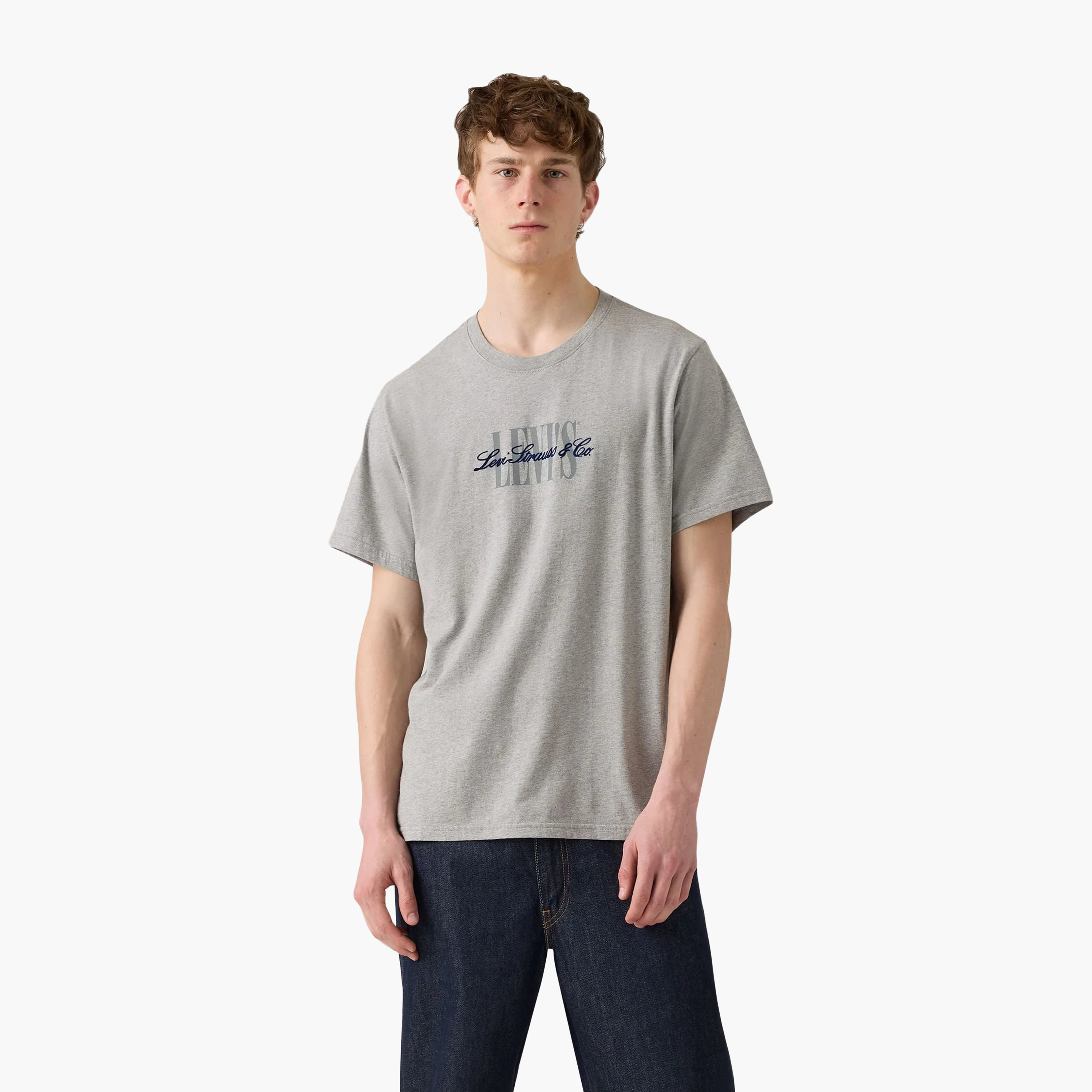 تيشيرت رجالي بفتحة رقبة مستديرة وأكمام قصيرة مع شعار مطبوع من ليفايز-men-clothing-tshirtsandpolos-tshirts-image-2