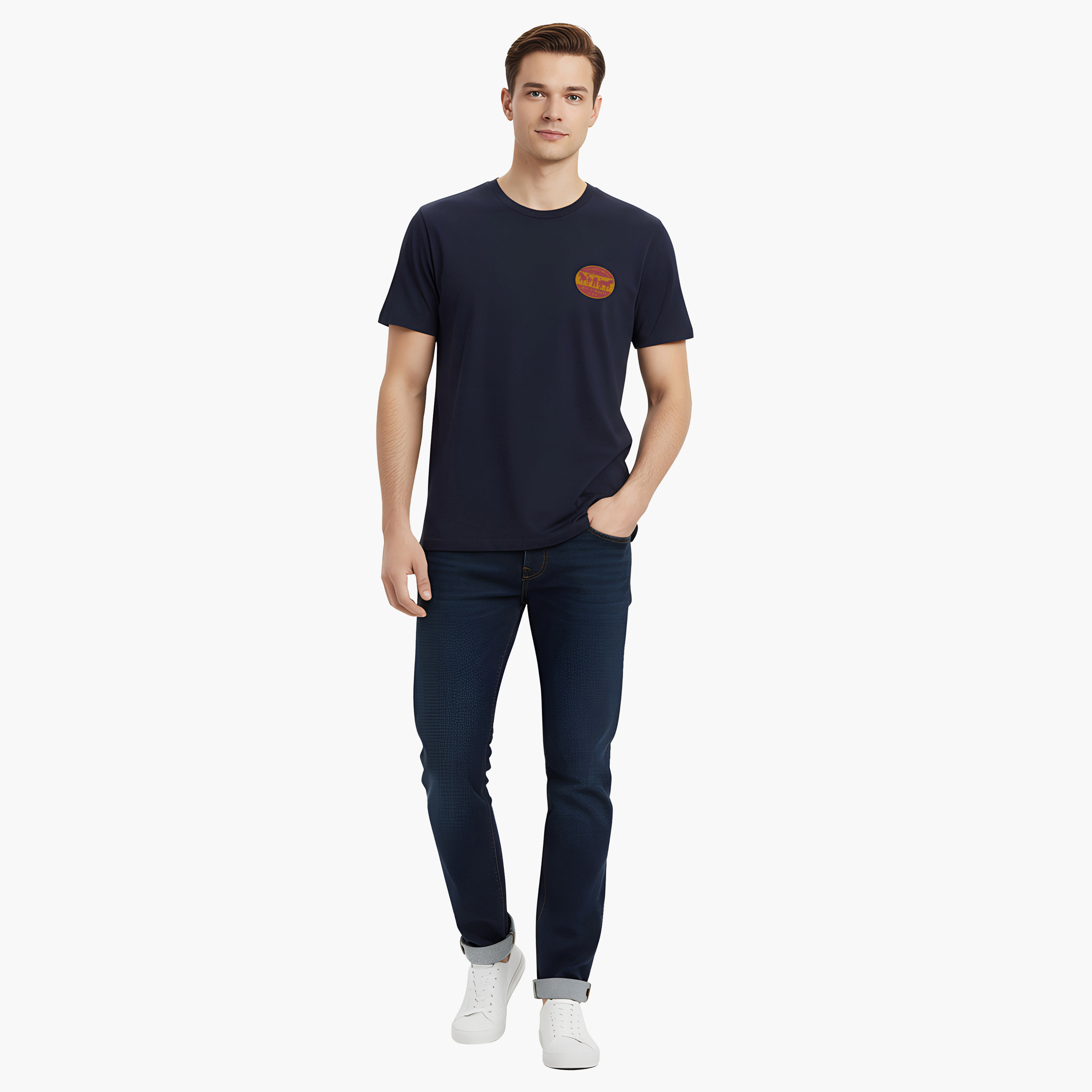 تي شيرت رجالي بأكمام قصيرة ورقبة دائرية وطبعة جرافيكية من ليفايس-men-clothing-tshirtsandpolos-tshirts-image-2