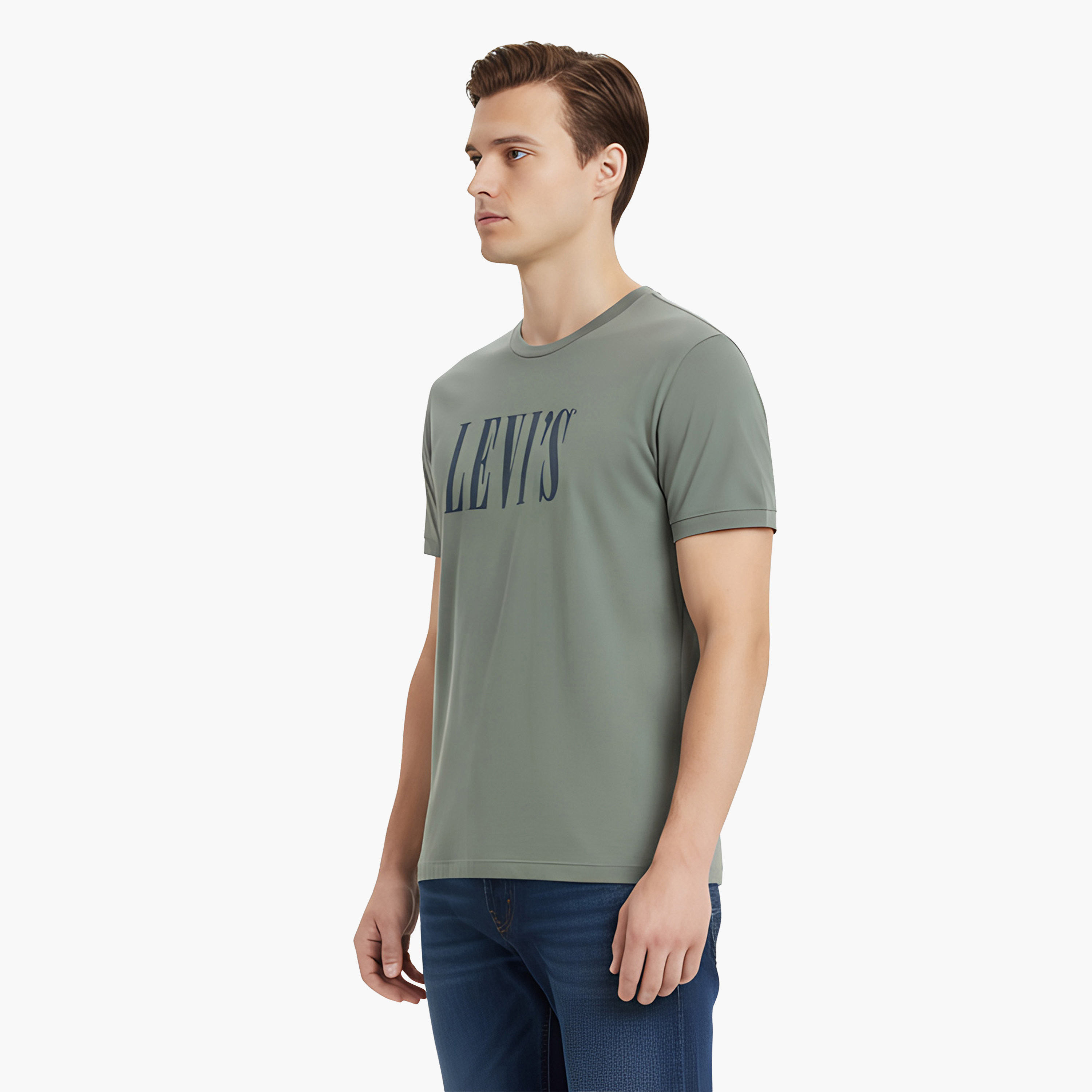 تي شيرت رجالي بطبعة نصية ورقبة دائرية وأكمام قصيرة من ليفايس-men-clothing-tshirtsandpolos-tshirts-image-3