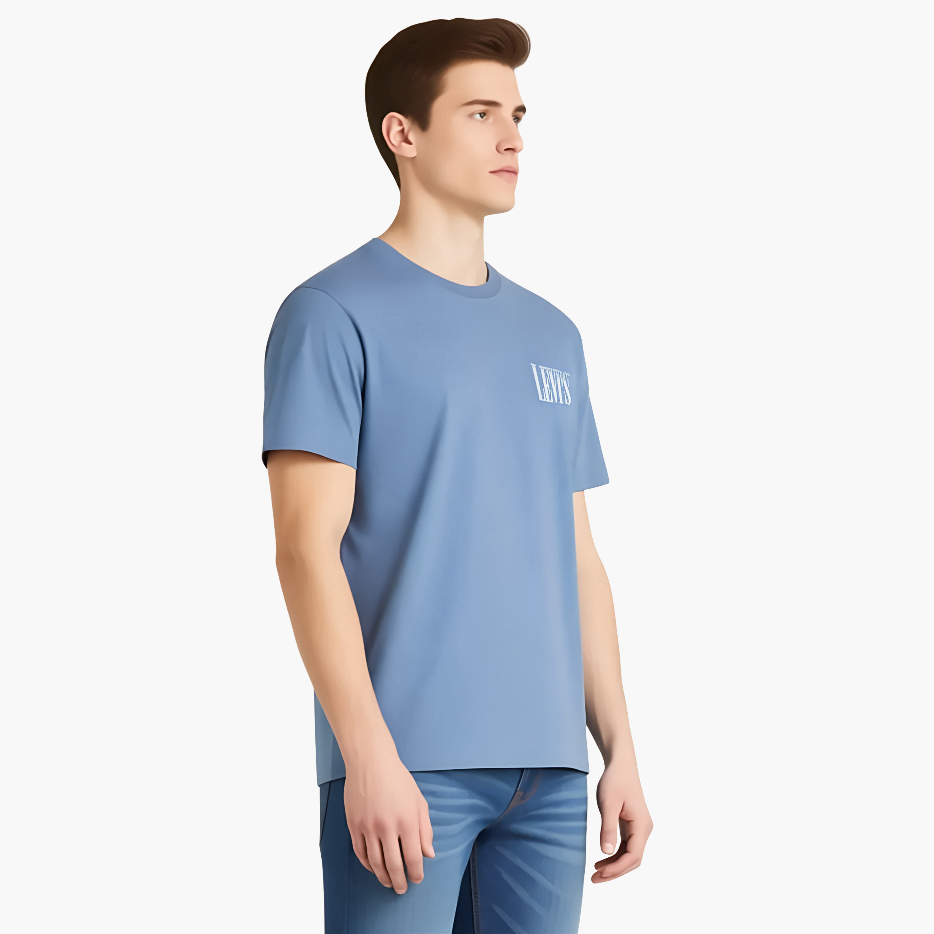 تي شيرت رجالي بطبعة نصية ورقبة دائرية وأكمام قصيرة من ليفايس-men-clothing-tshirtsandpolos-tshirts-image-3