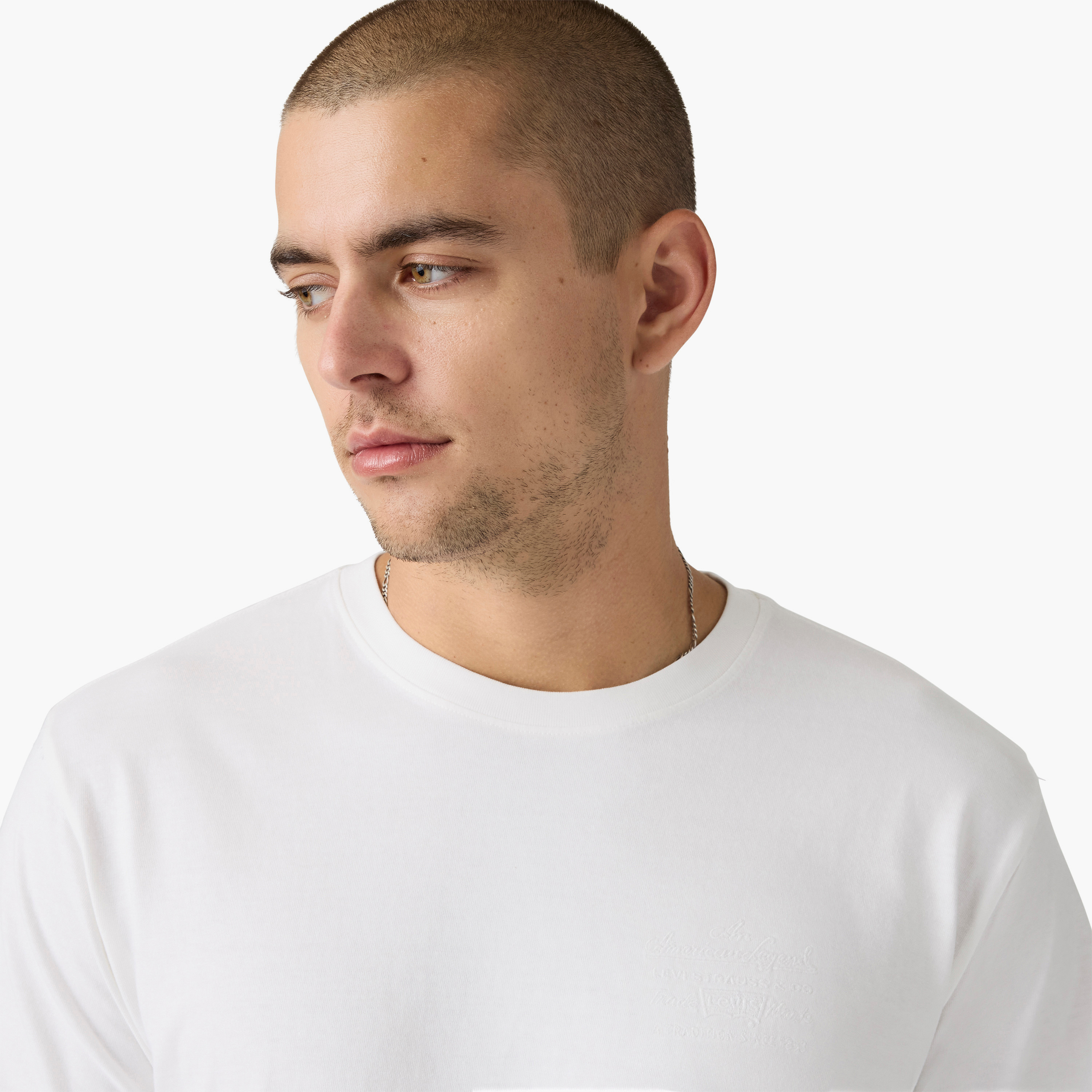 Levi's Plain Crew Neck Short Sleeves Men's T-Shirt-men-clothing-tshirtsandpolos-tshirts-image-2
