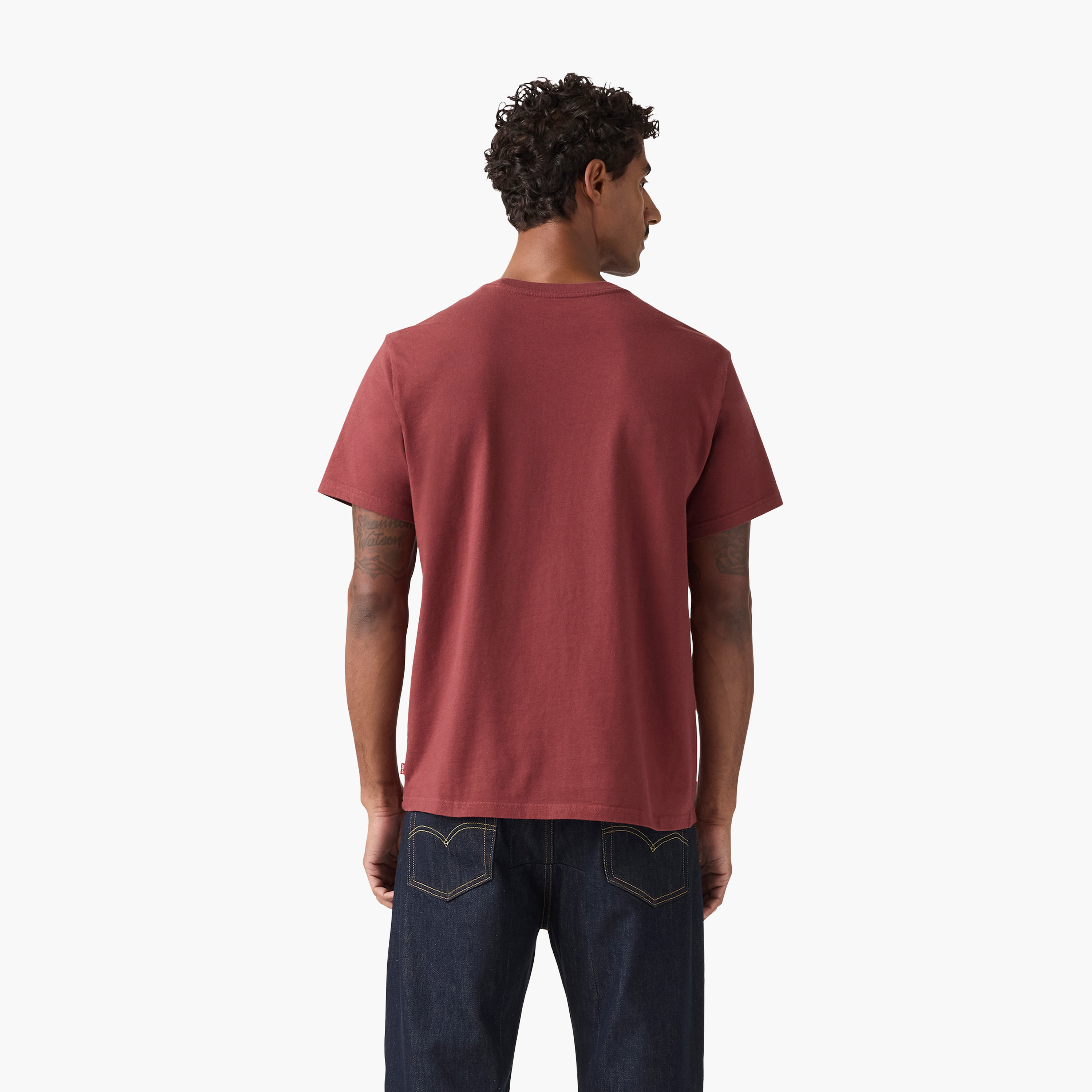 تي شيرت رجالي سادة بياقة دائرية وأكمام قصيرة من ليفايس-men-clothing-tshirtsandpolos-tshirts-image-3